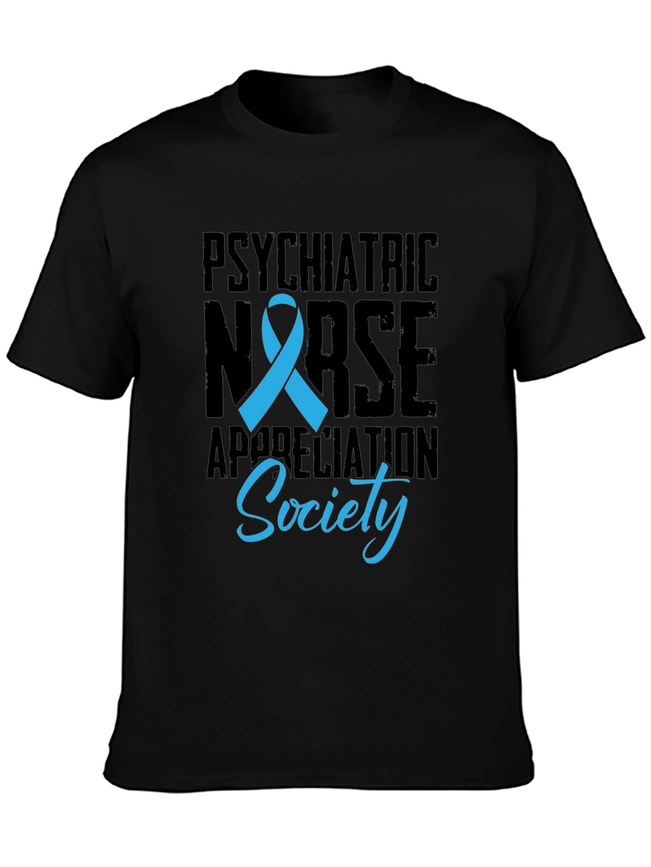Black Psychiatric Nurse Appreciation Society T-Shirt view 3