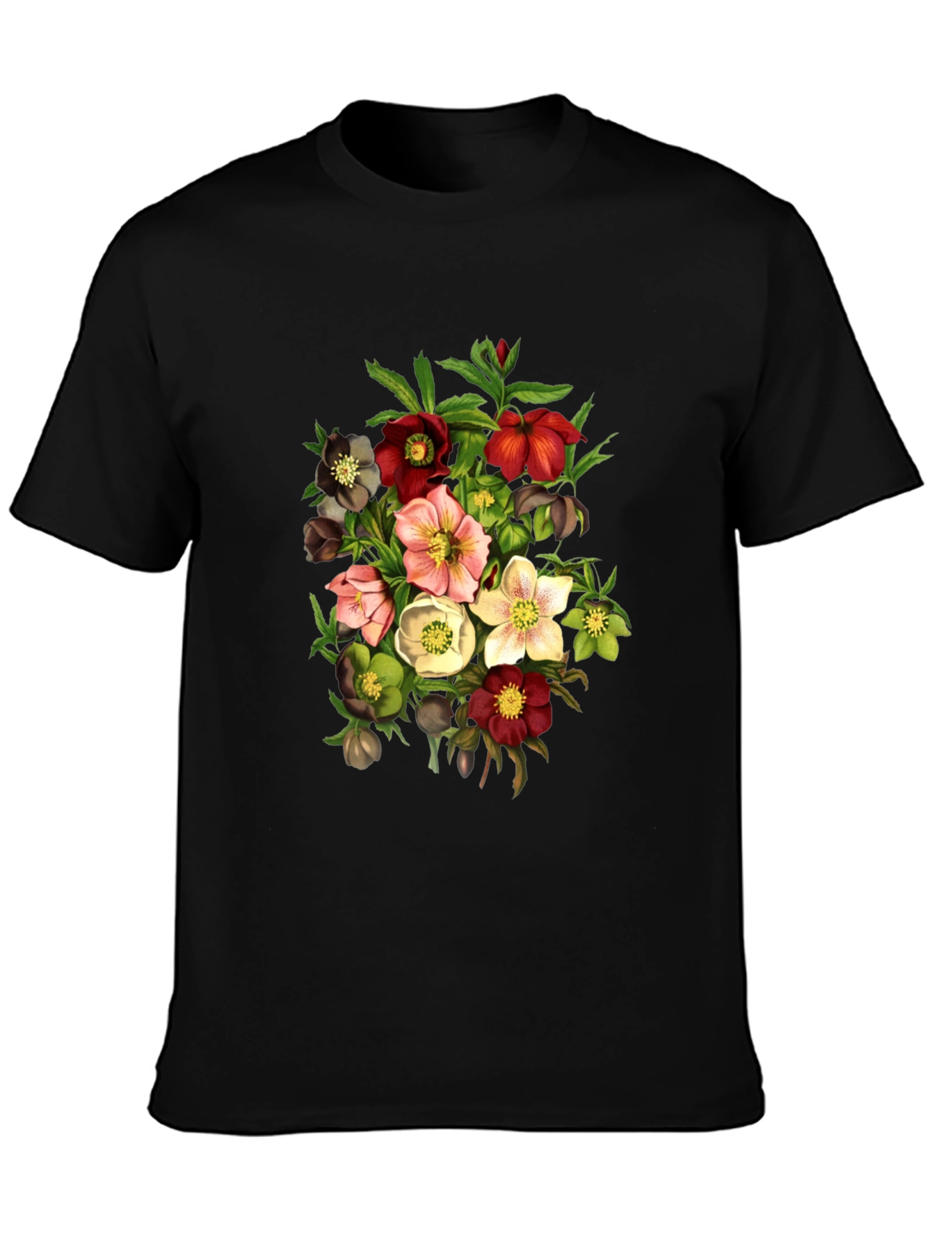 Floral Bouquet Graphic T-Shirt - Vintage Style - 3