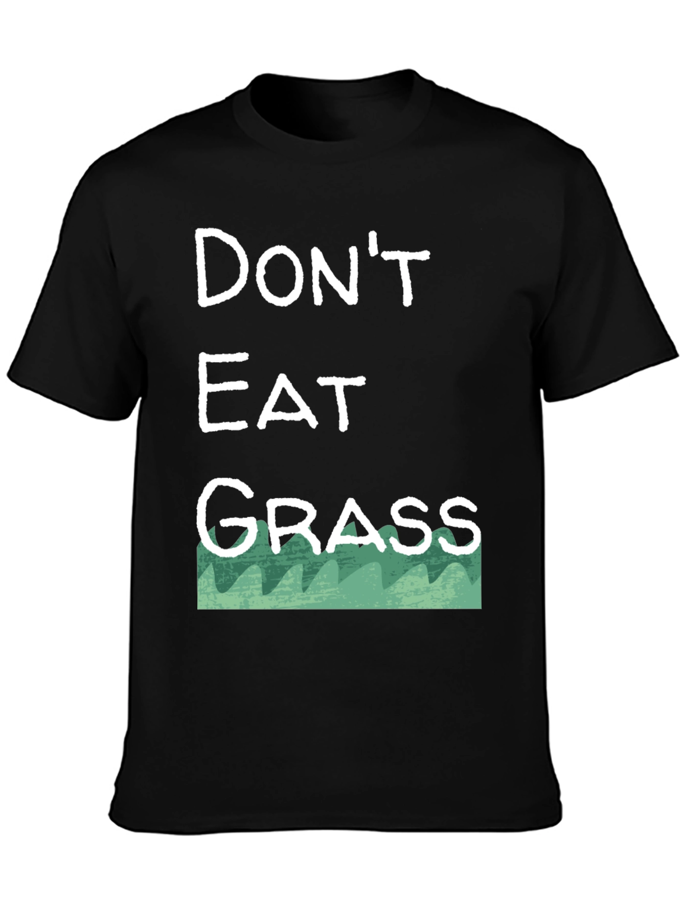 Black Don't Eat Grass T-Shirt - Funny Novelty Tee view 3