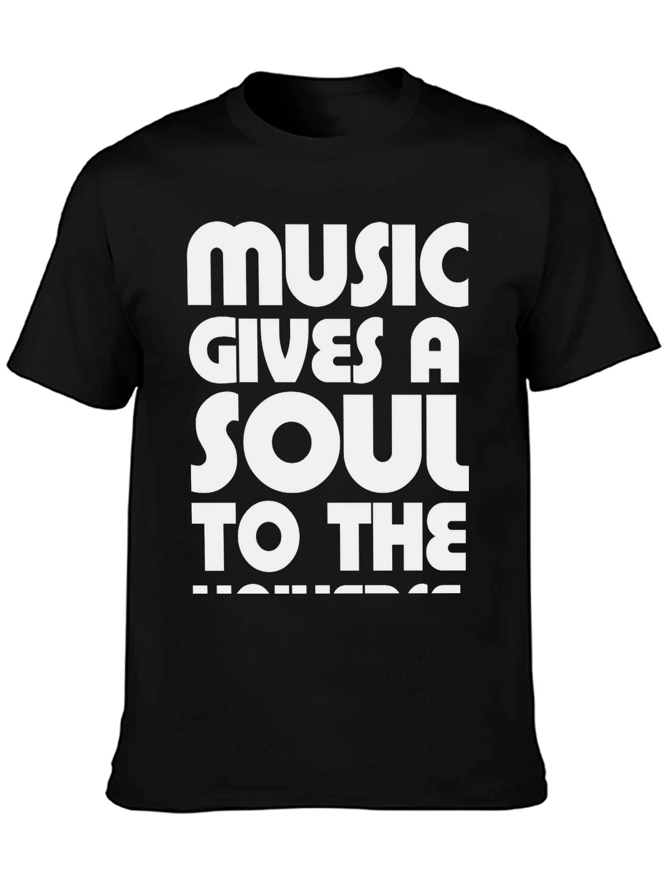 Black Music Gives a Soul T-Shirt view 3