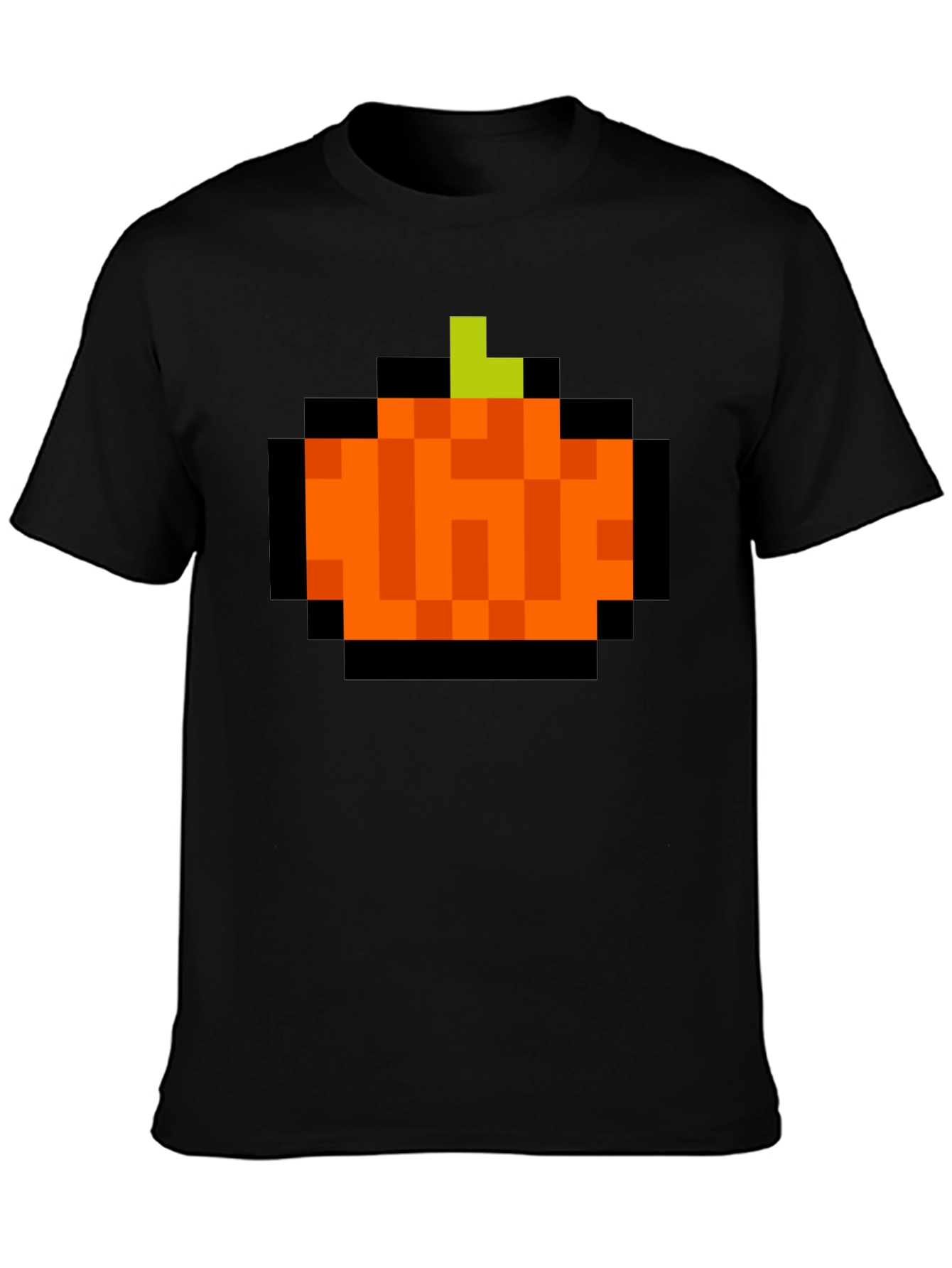 Pixelated Pumpkin T-Shirt - Retro Halloween Tee - 3