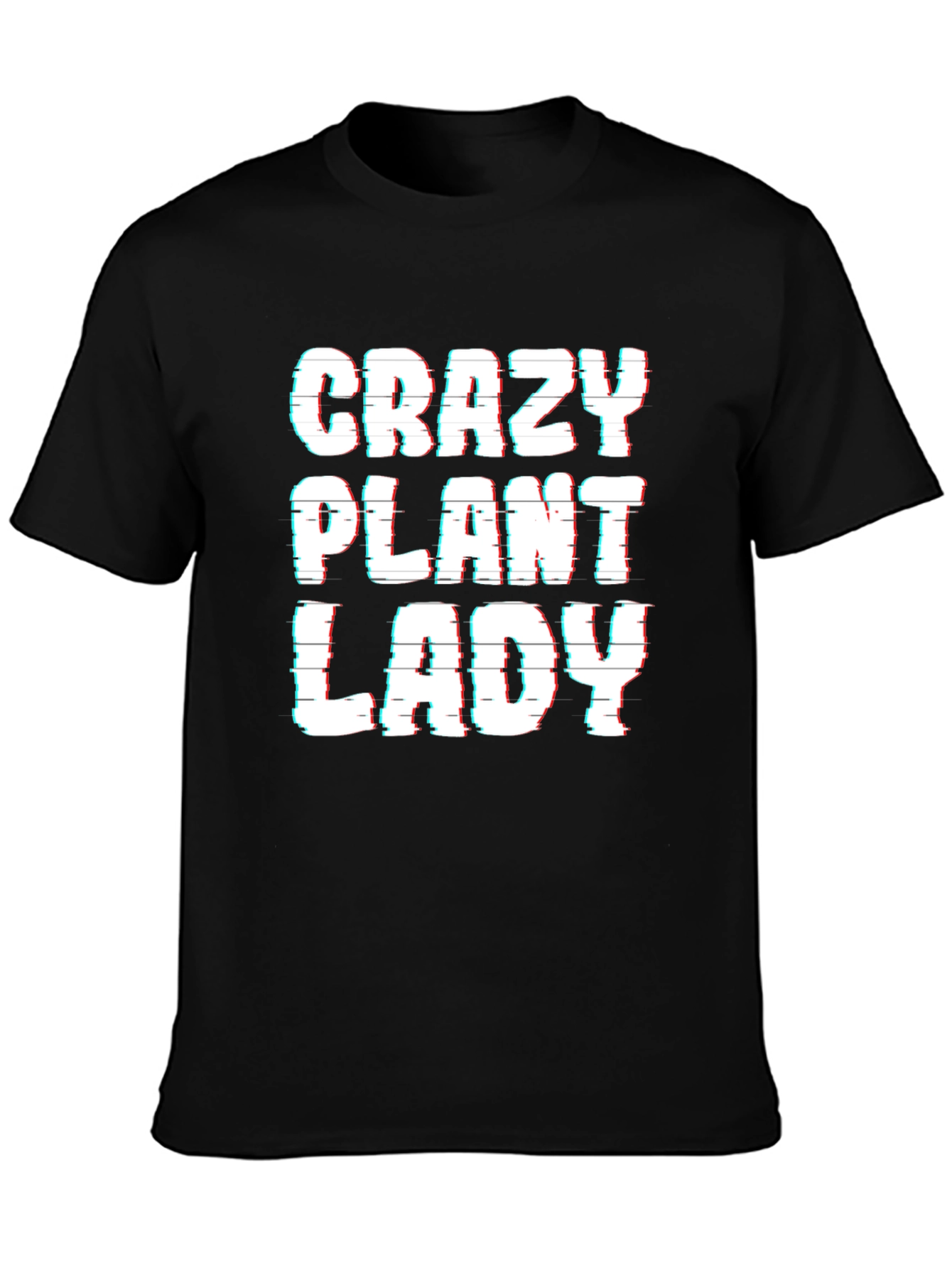 Black Crazy Plant Lady Graphic Tee - Unisex view 3