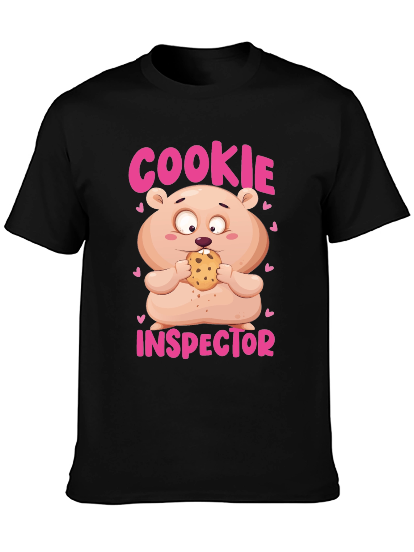 Black Cookie Inspector T-Shirt view 3