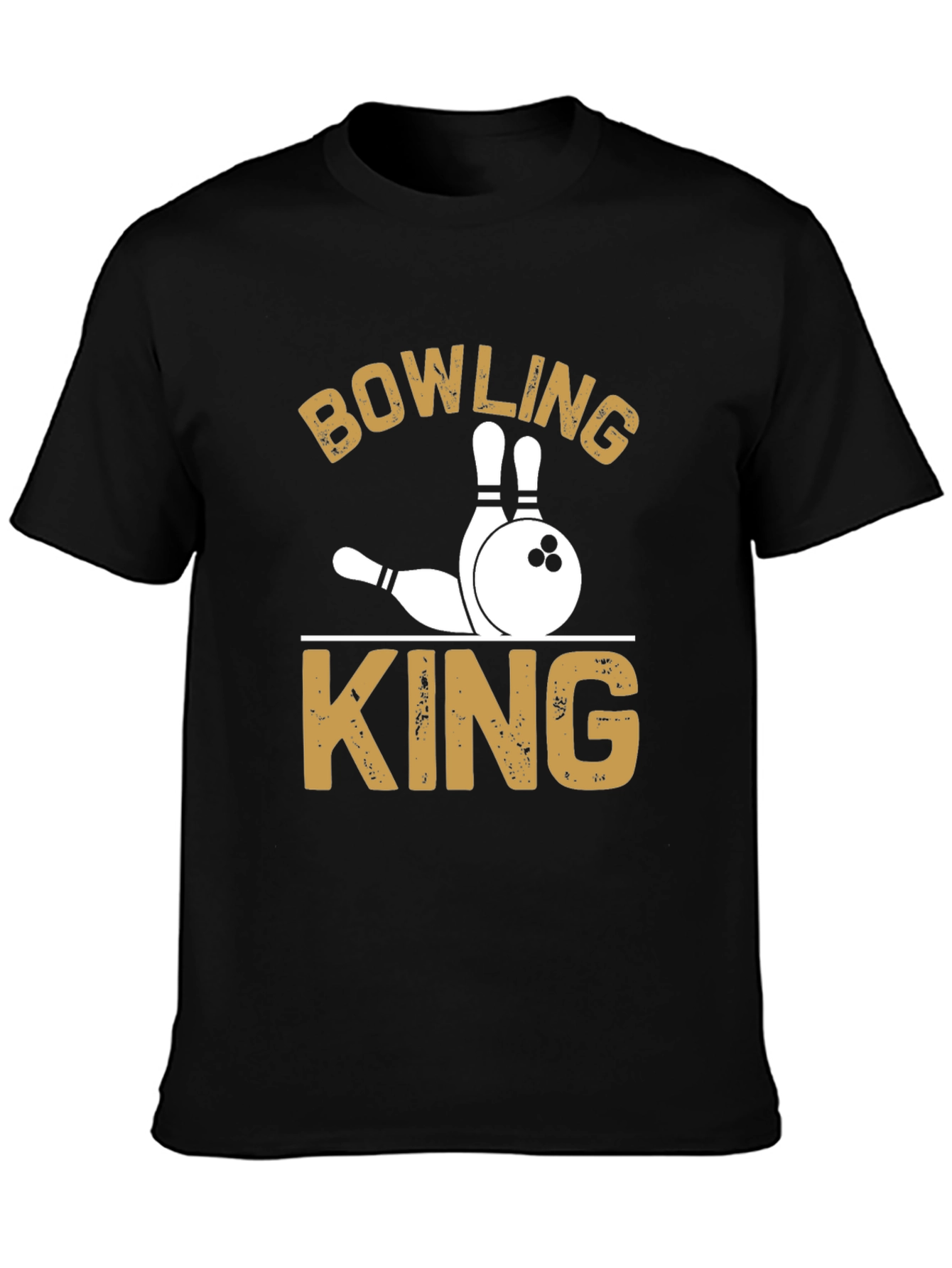 Black Bowling King Graphic Tee - Strike in Style! view 3
