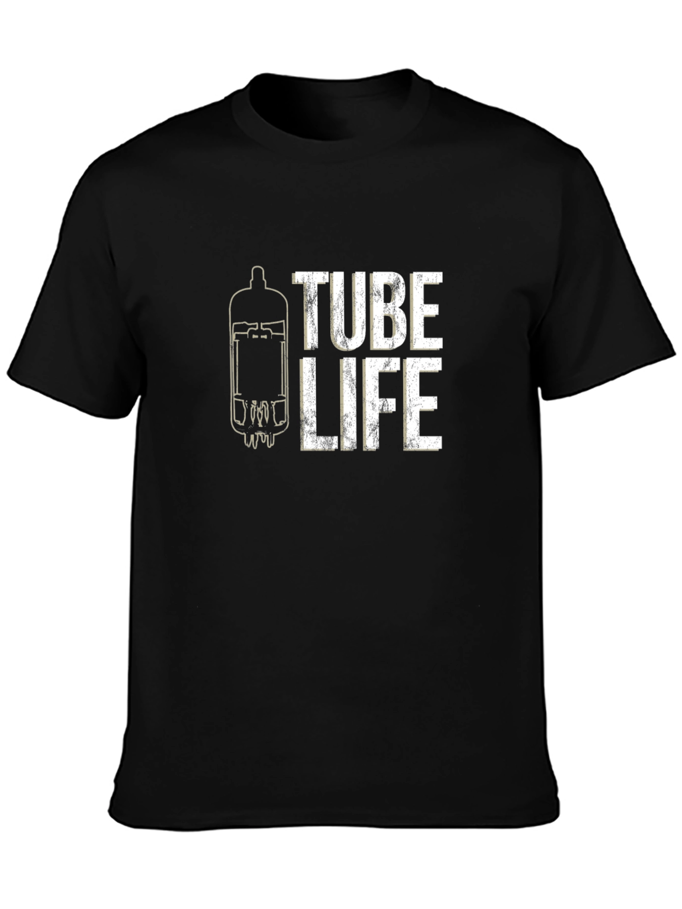 Black Tube Life Graphic T-Shirt - Black view 3