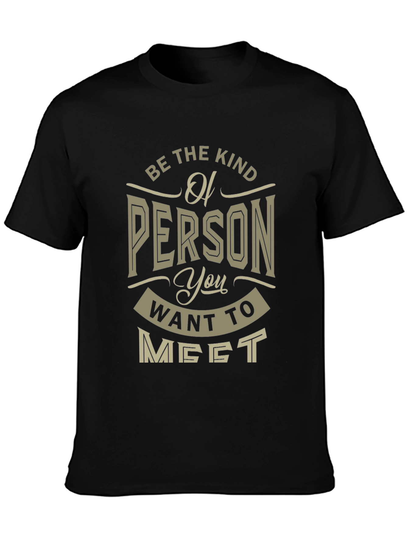 Black Be the Kind of Person T-Shirt view 3