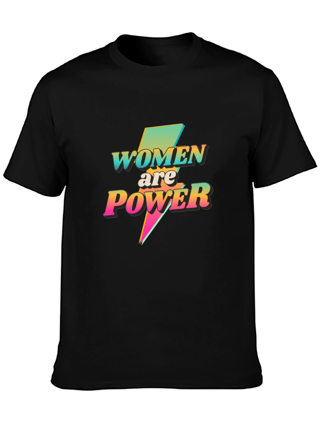 Women are Power Graphic Tee - Black T-Shirt - 3