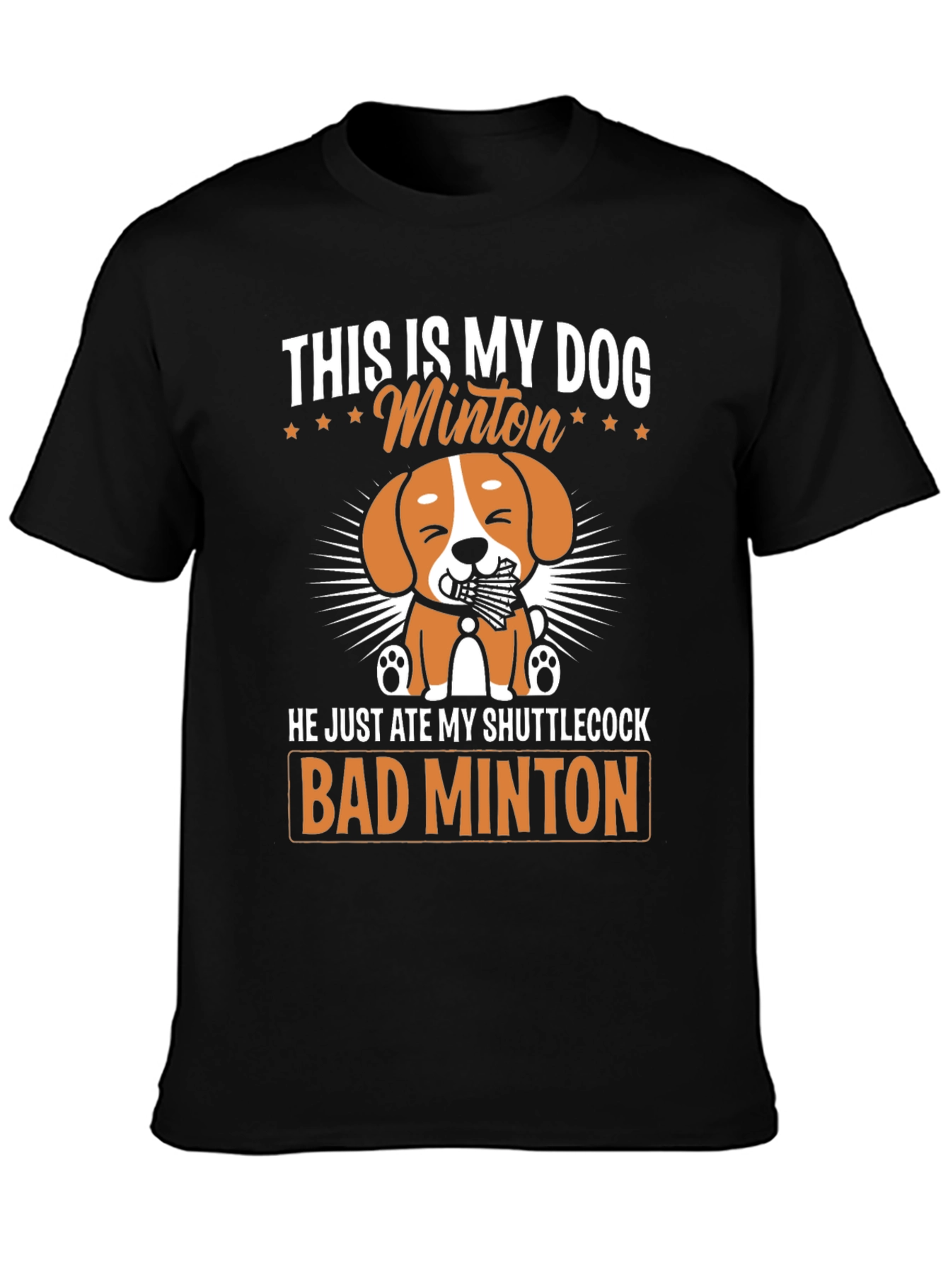 Bad Minton Dog T-Shirt - 3