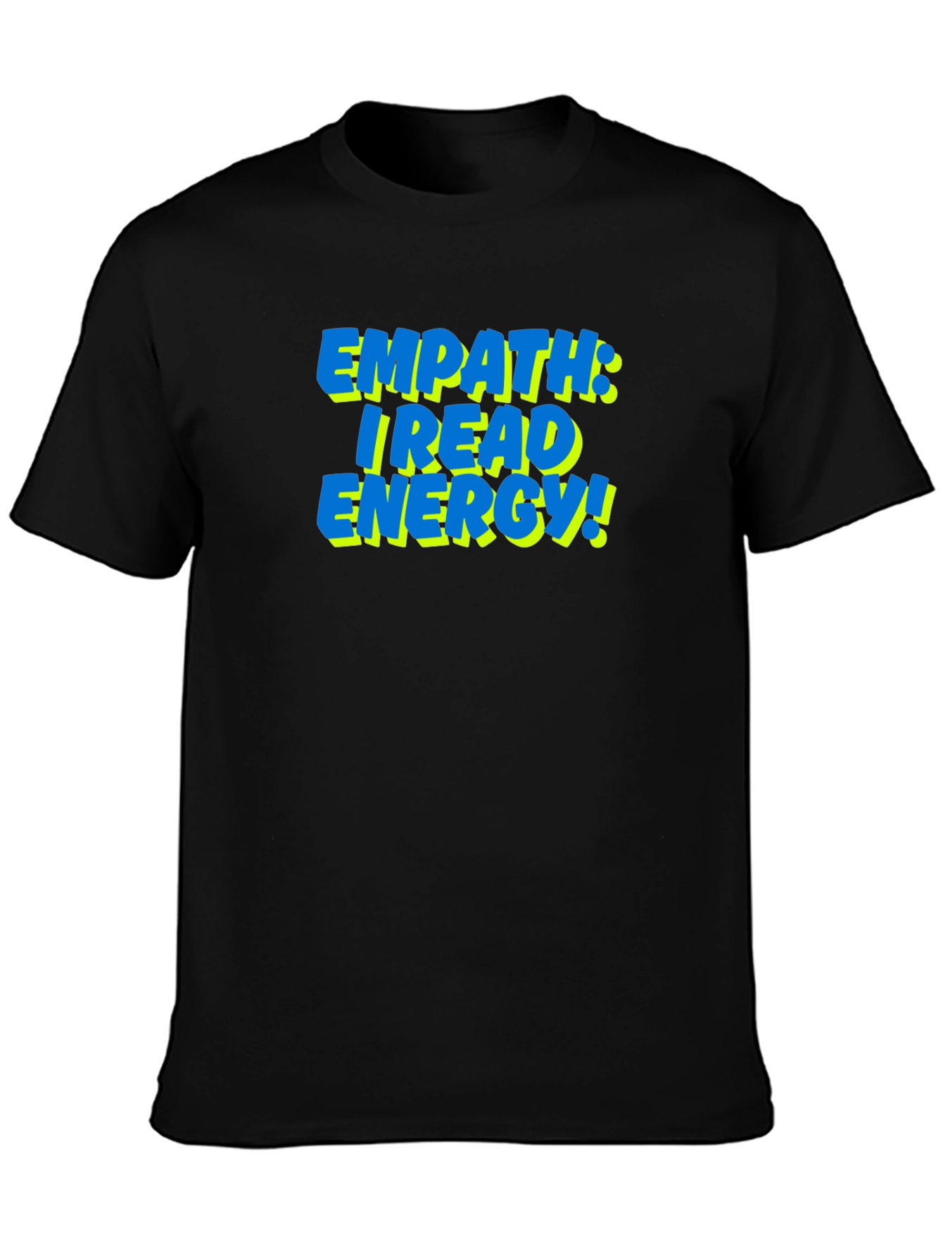 Black Empath Energy Reading T-Shirt view 3