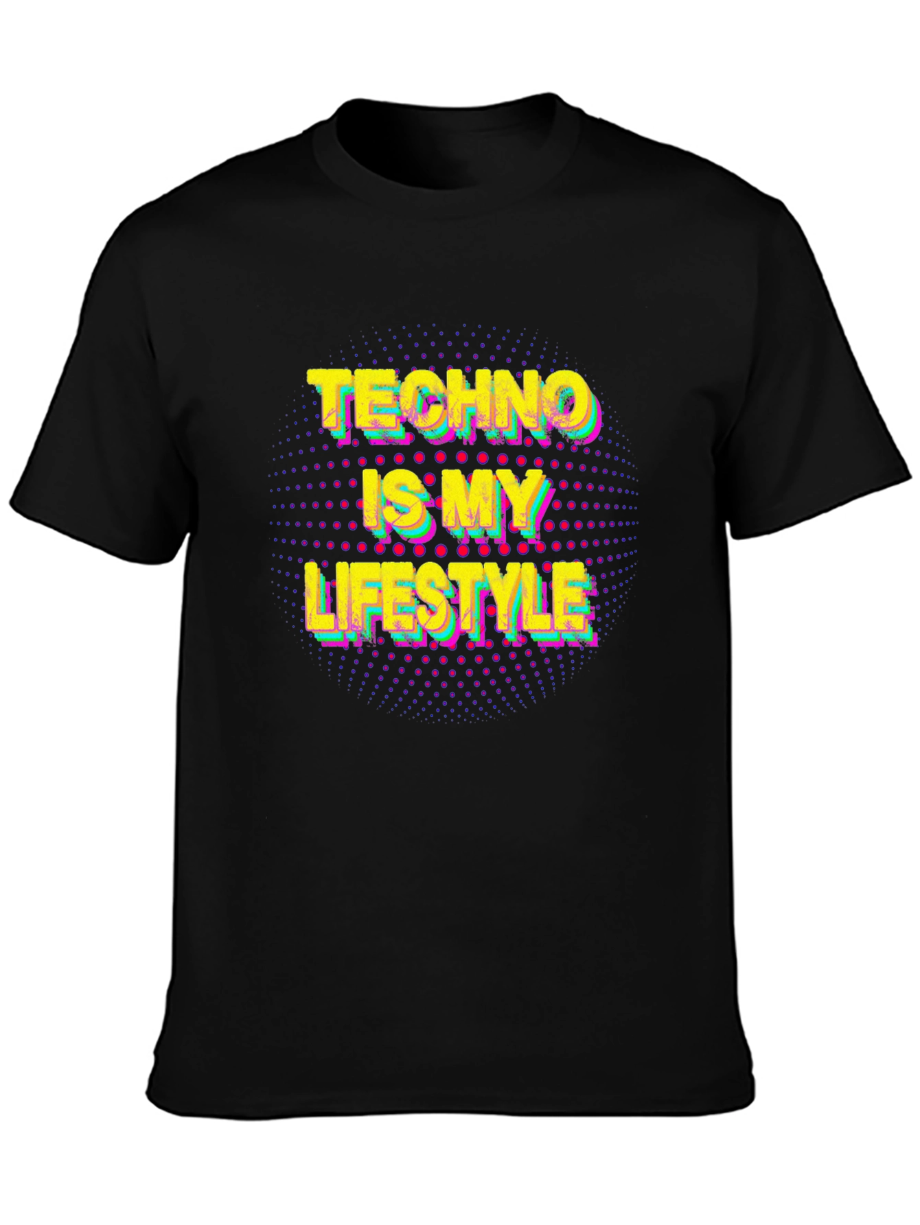 Black Techno Is My Lifestyle T-Shirt - Music Lover Tee view 3