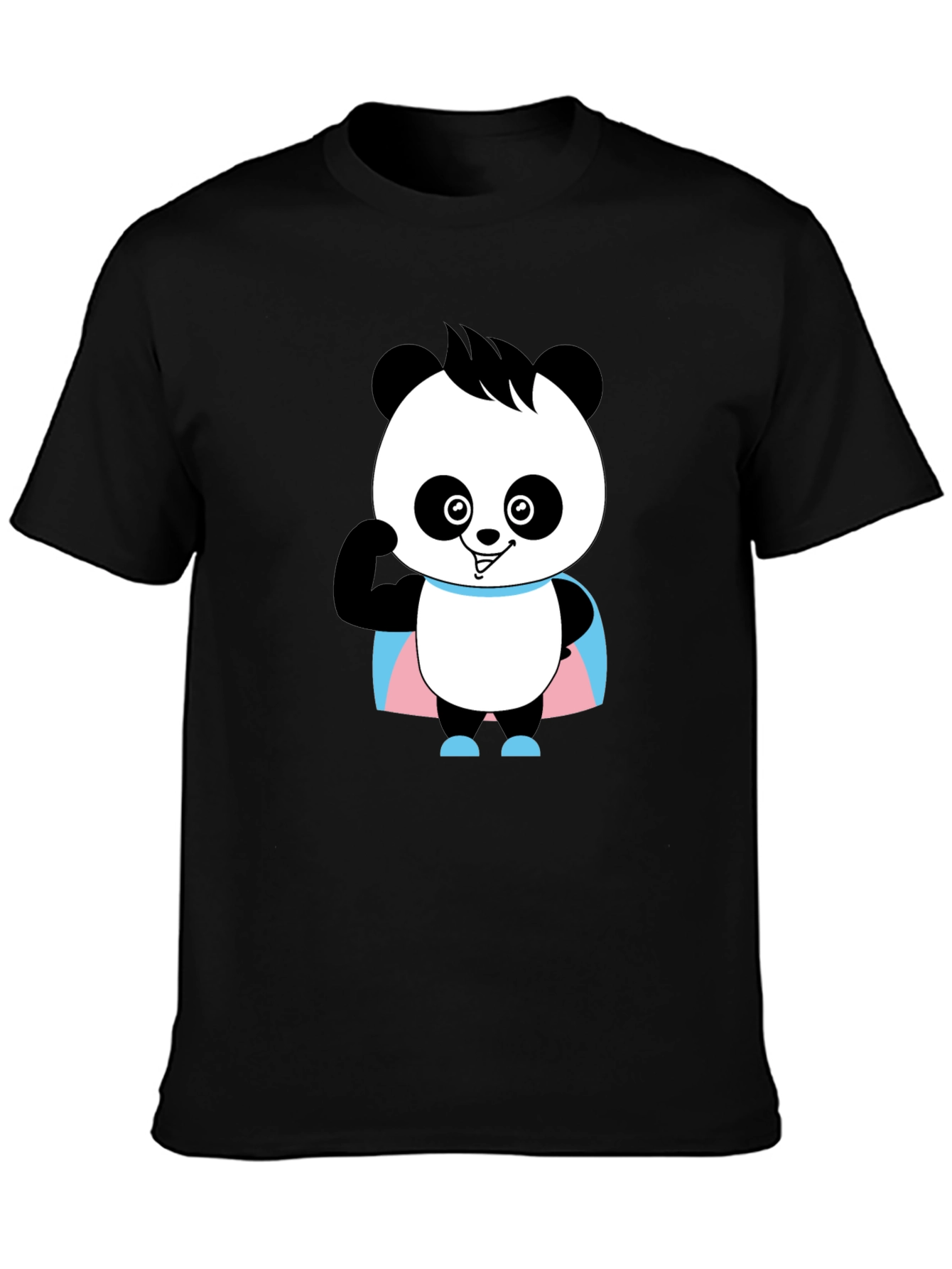 Black Panda Trans Pride T-Shirt - Super Cute! view 3