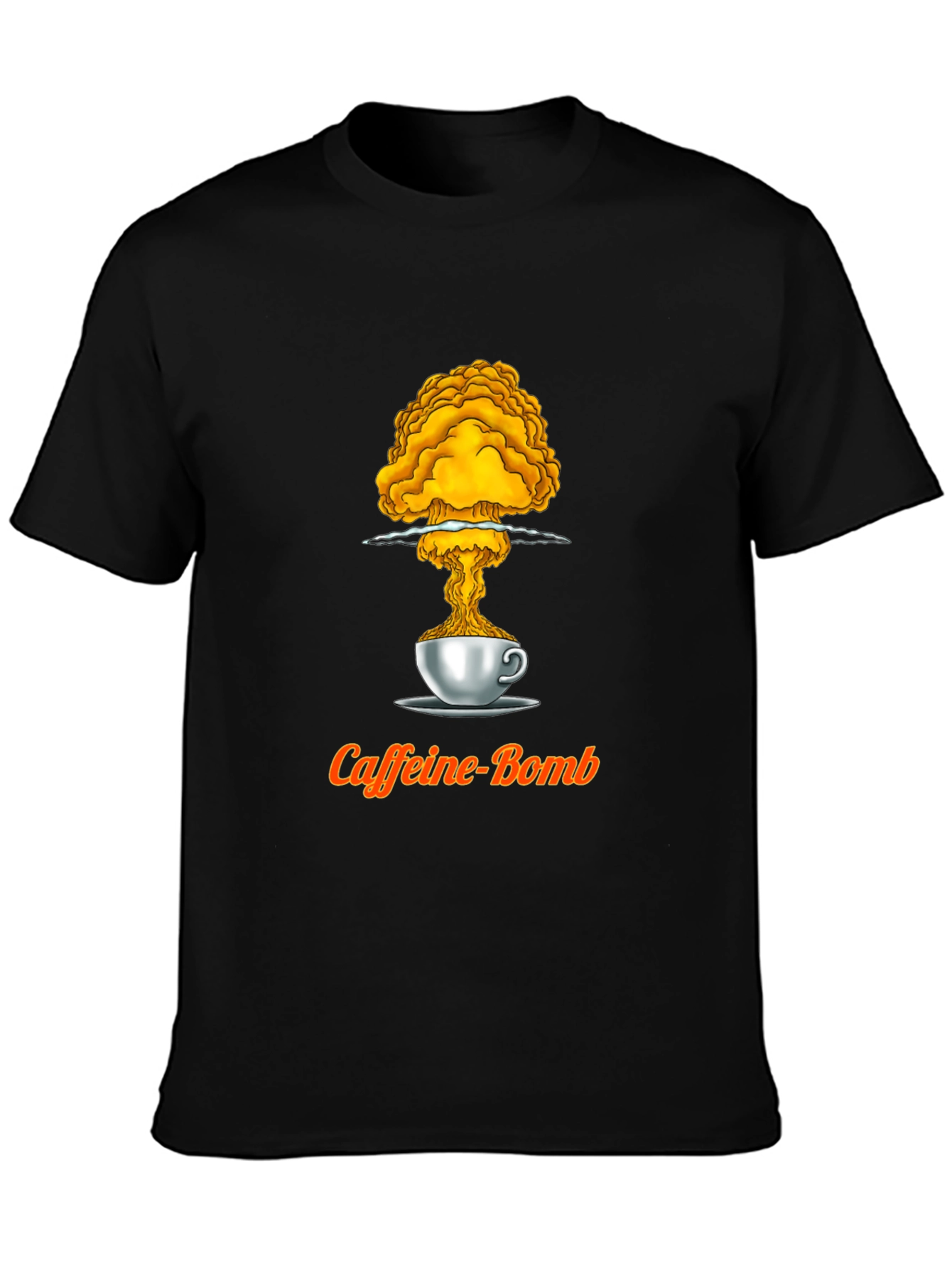 Black Caffeine Bomb T-Shirt - Explosive Energy view 3