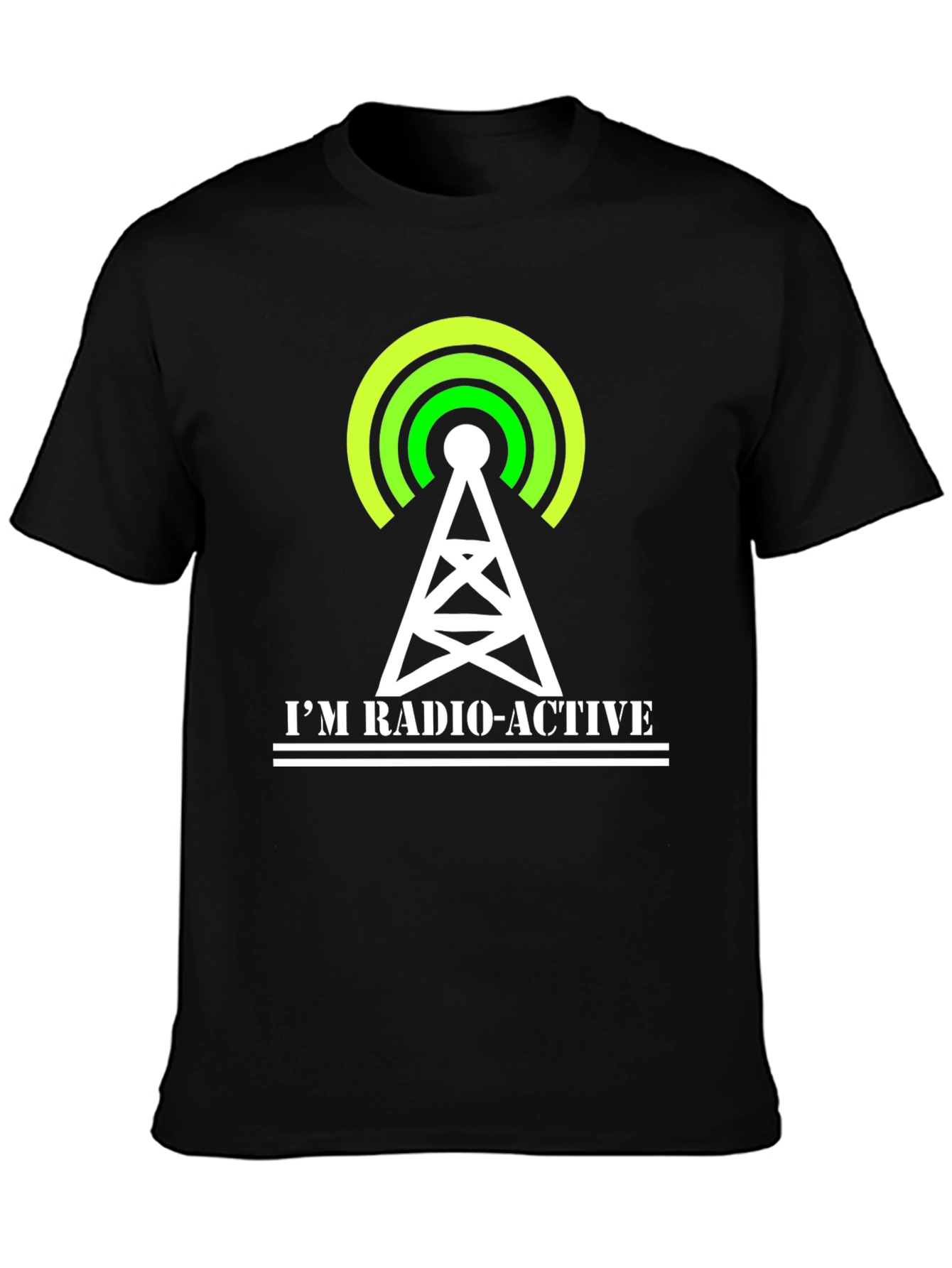 Black Radio-Active Graphic T-Shirt - Black view 3