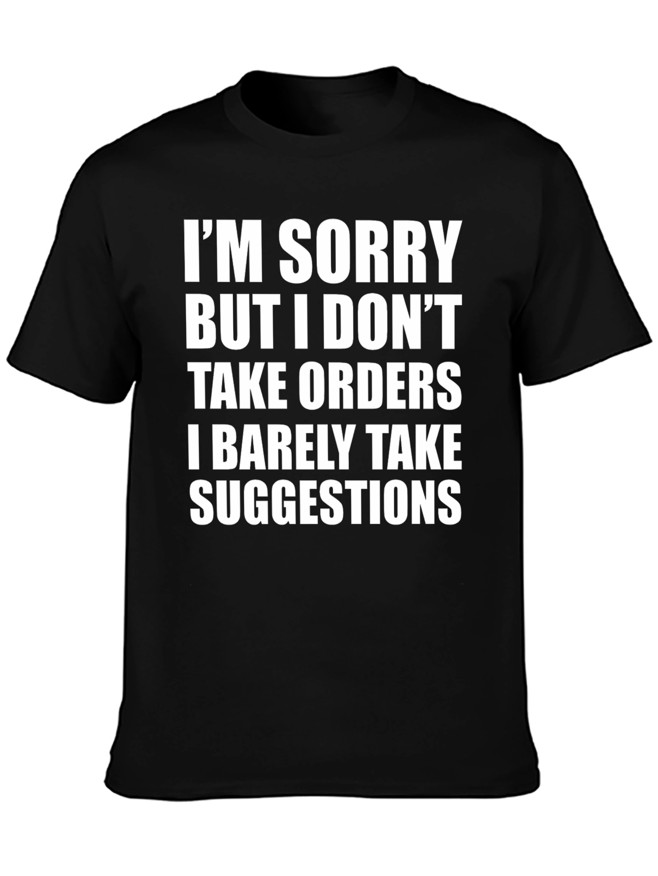 Black Funny Sarcastic Statement T-Shirt view 3