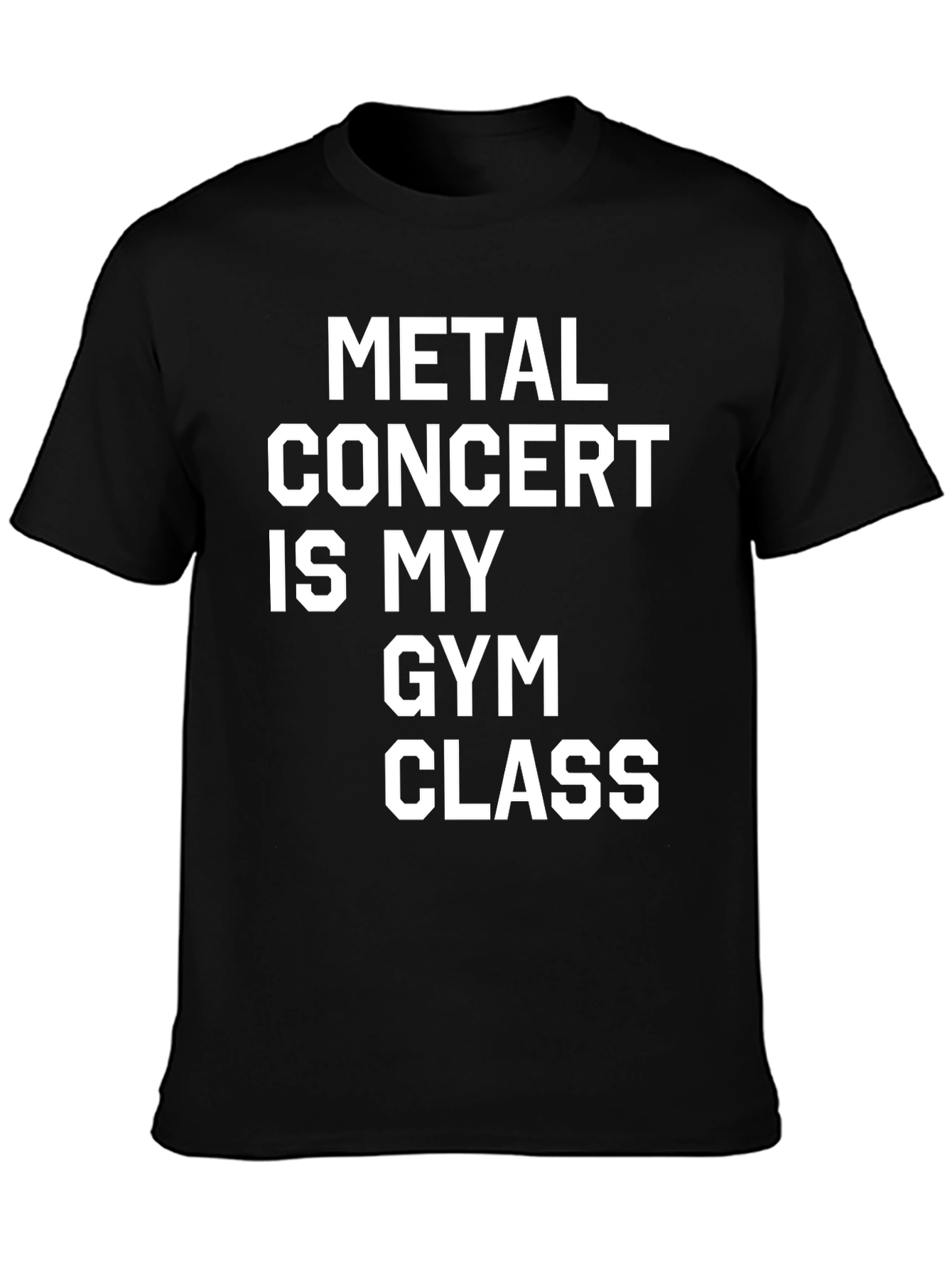 Black Metal Concert Gym Class Graphic T-Shirt view 3