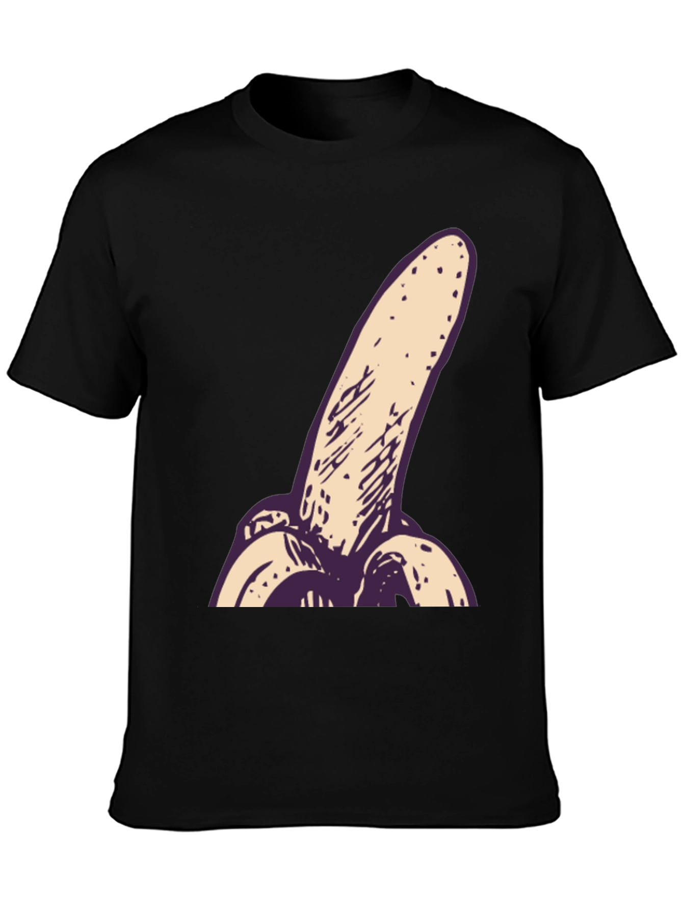 Black Banana T-Shirt - Unique Graphic Tee view 3