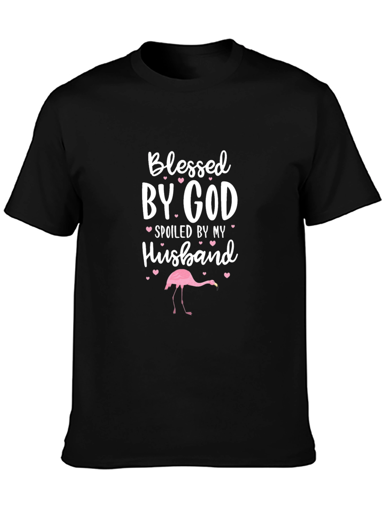 Black Blessed By God Spoiled By My Husband T-Shirt view 3