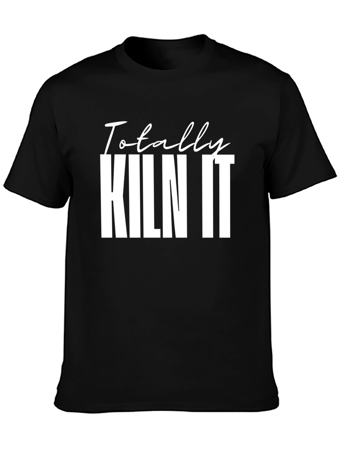 Black Totally Kiln It Black Graphic T-Shirt view 3