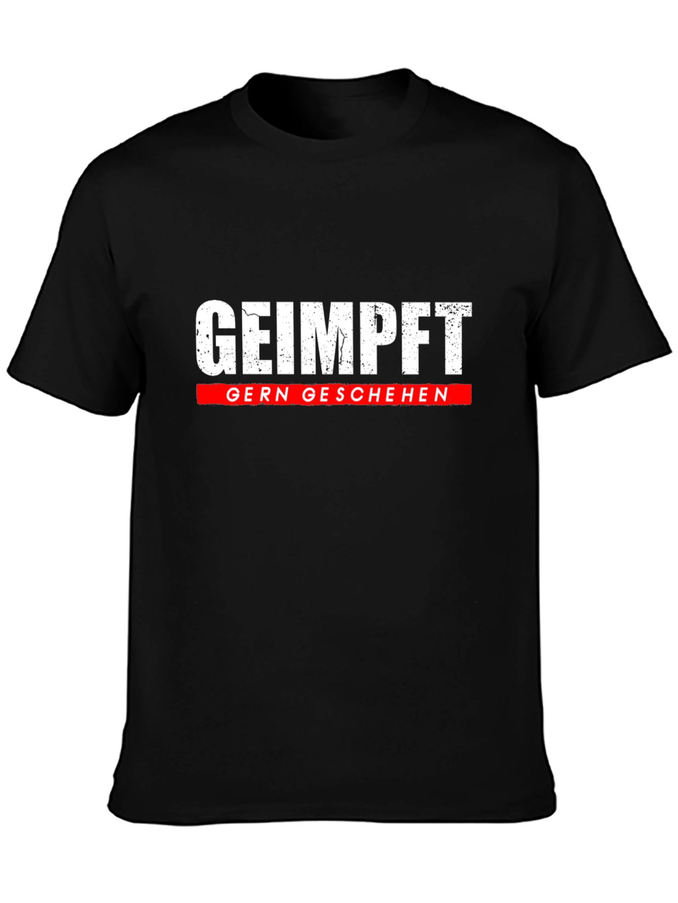 Black Geimpft Gern Geschehen Black T-Shirt view 3