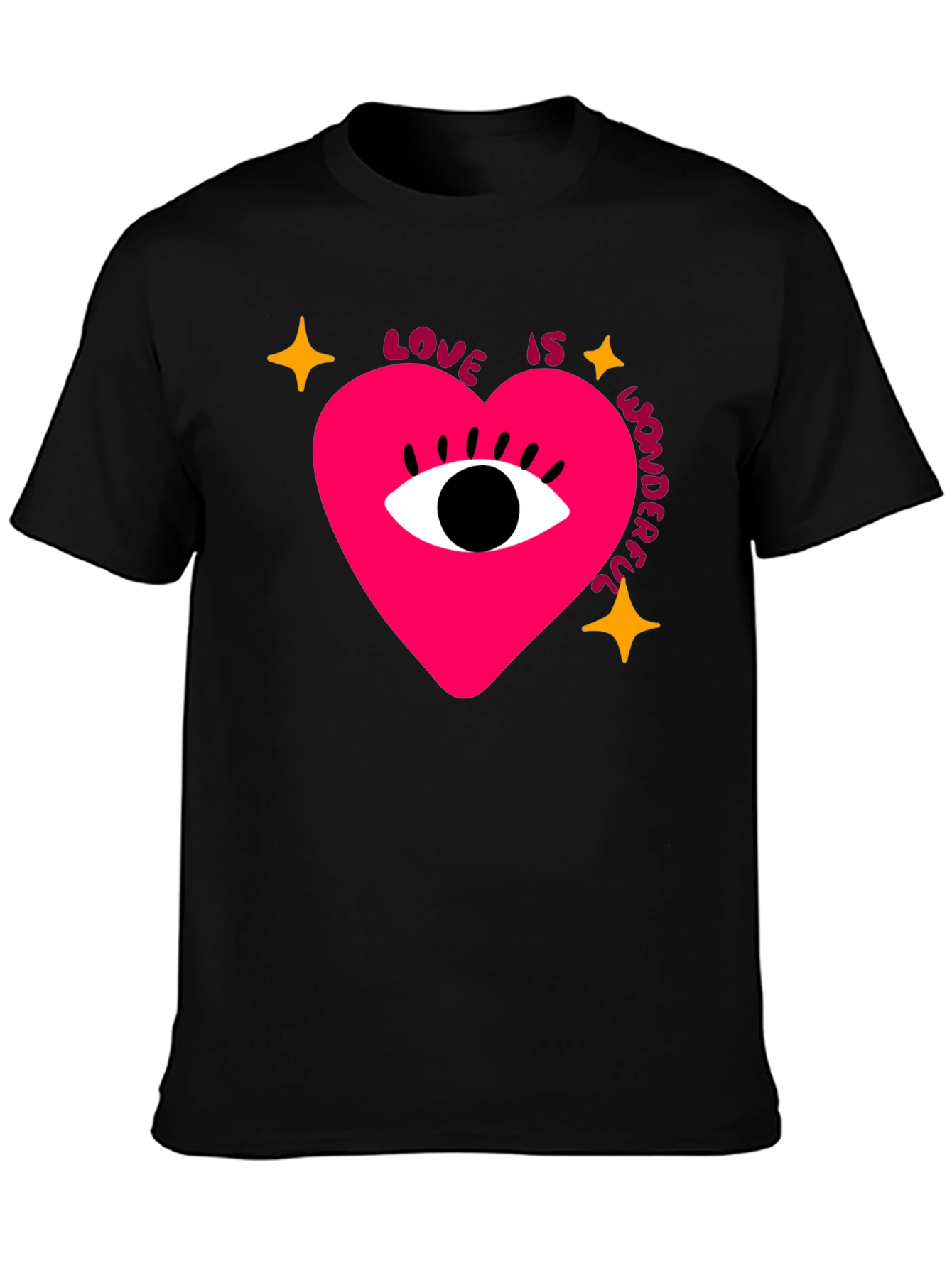 Black Love Is Wonderful T-Shirt view 3