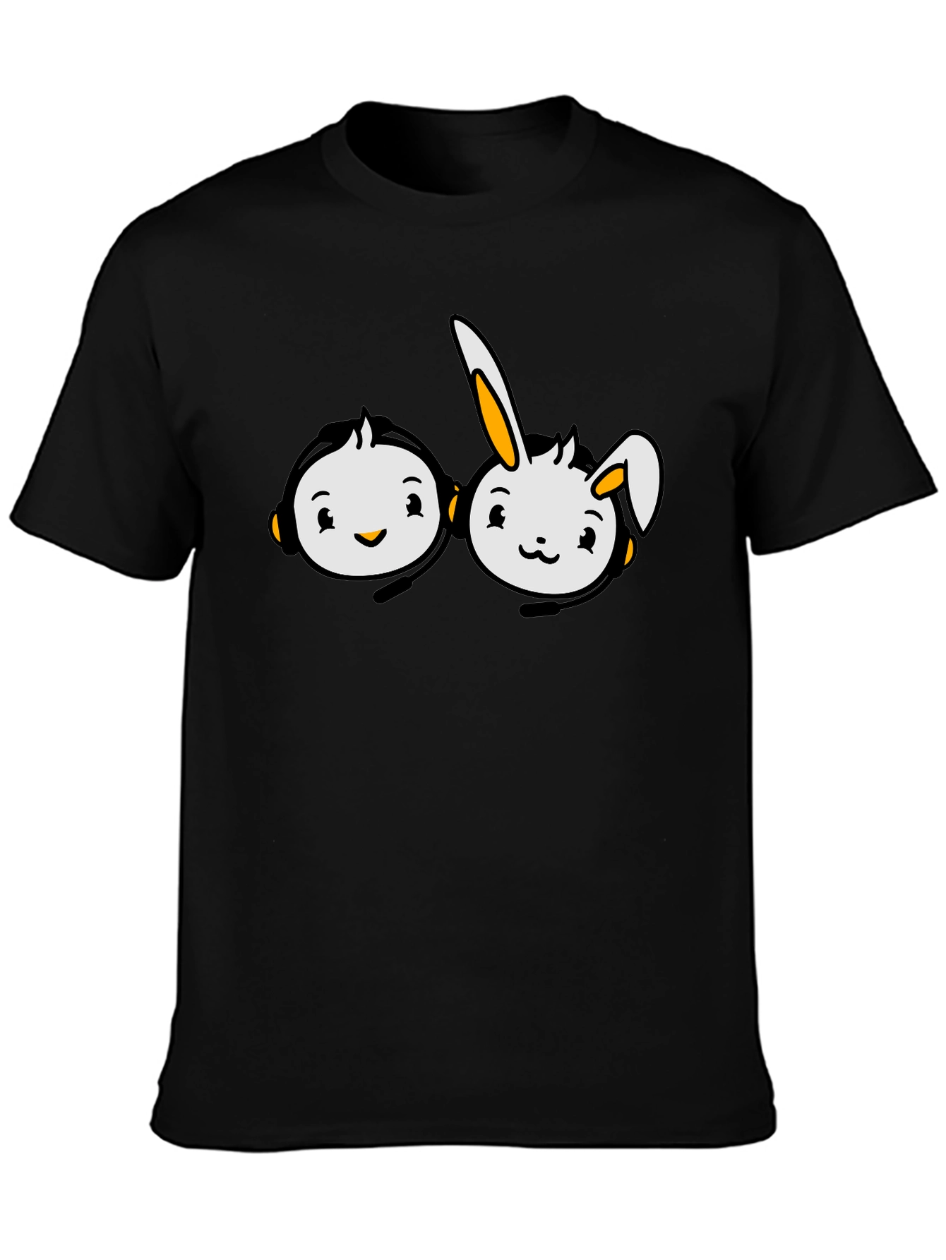 Cute Cartoon Character Graphic T-Shirt - 3