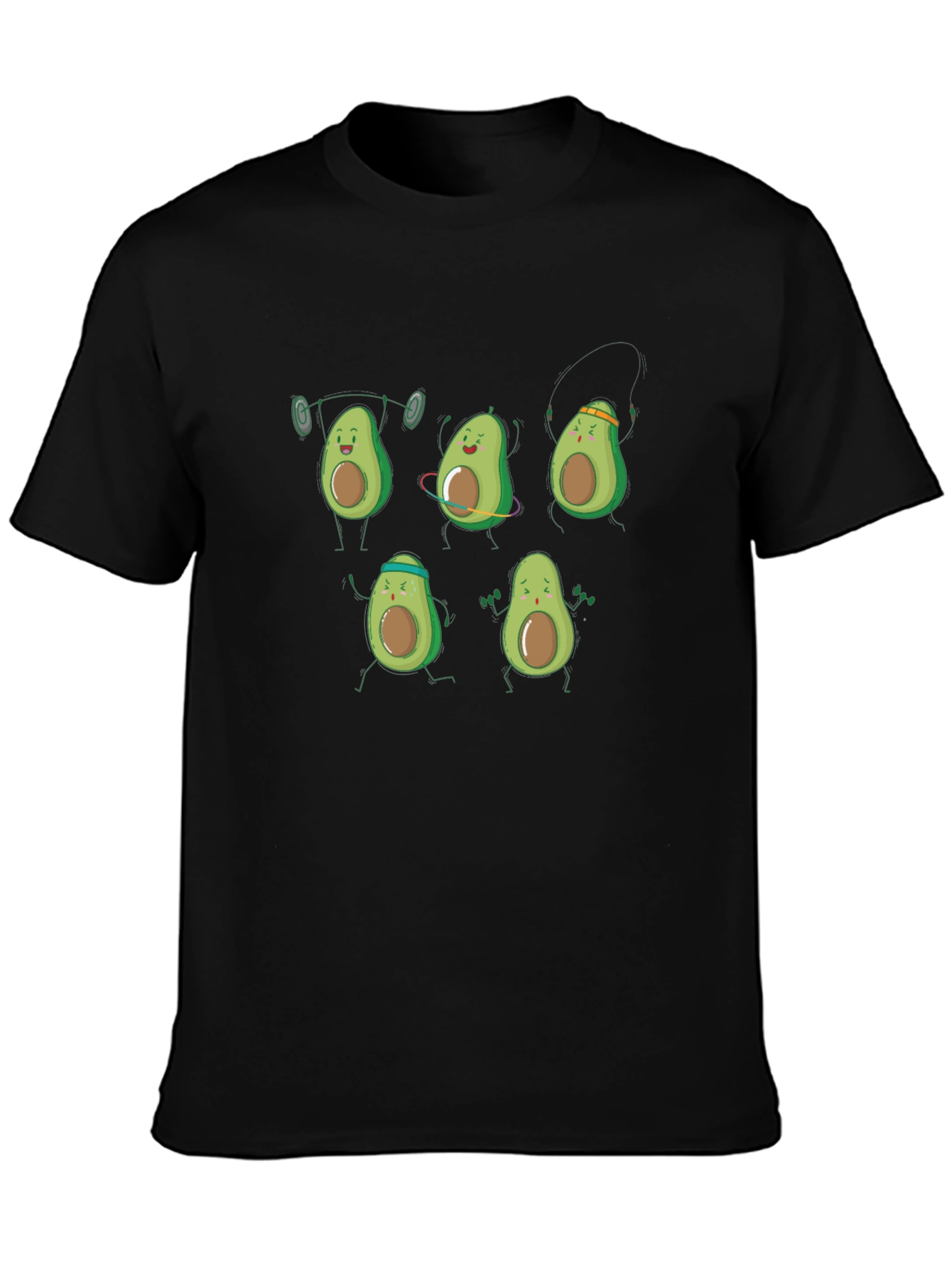 Black Avocado Workout Black T-Shirt view 3