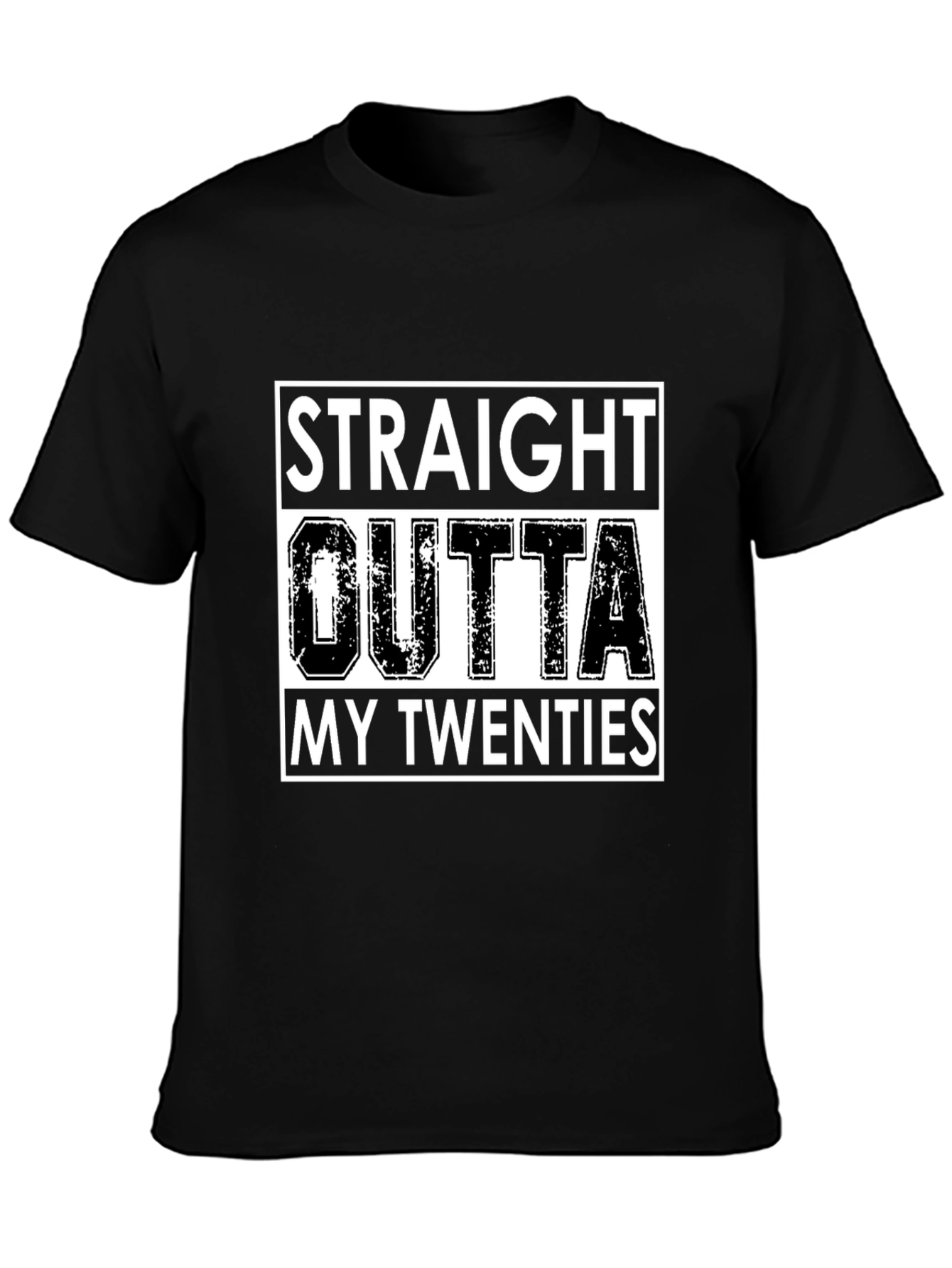 Black Straight Outta My Twenties Graphic Tee view 3