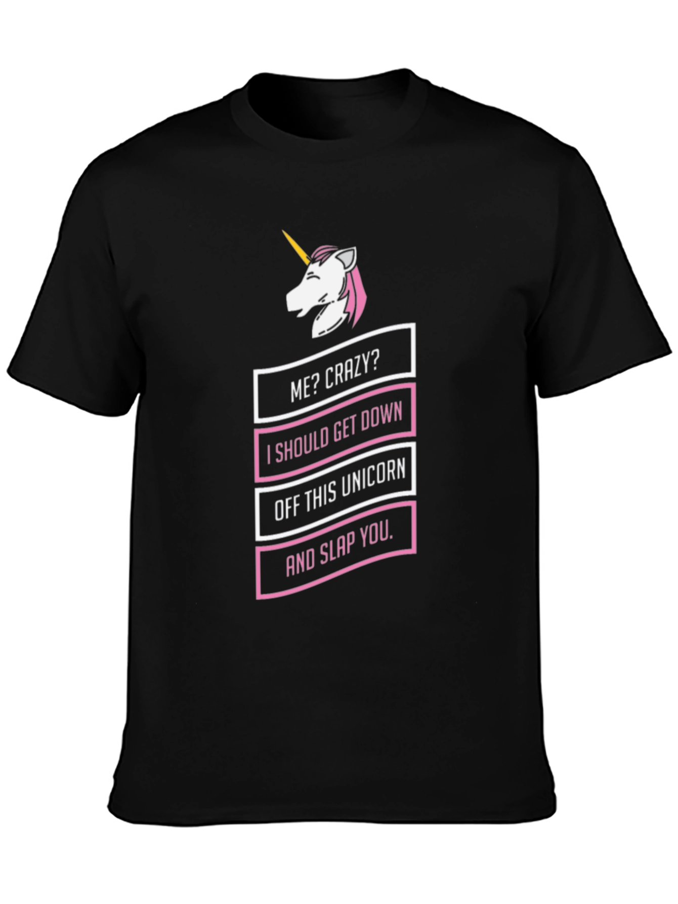 Black Me Crazy? Unicorn T-Shirt view 3