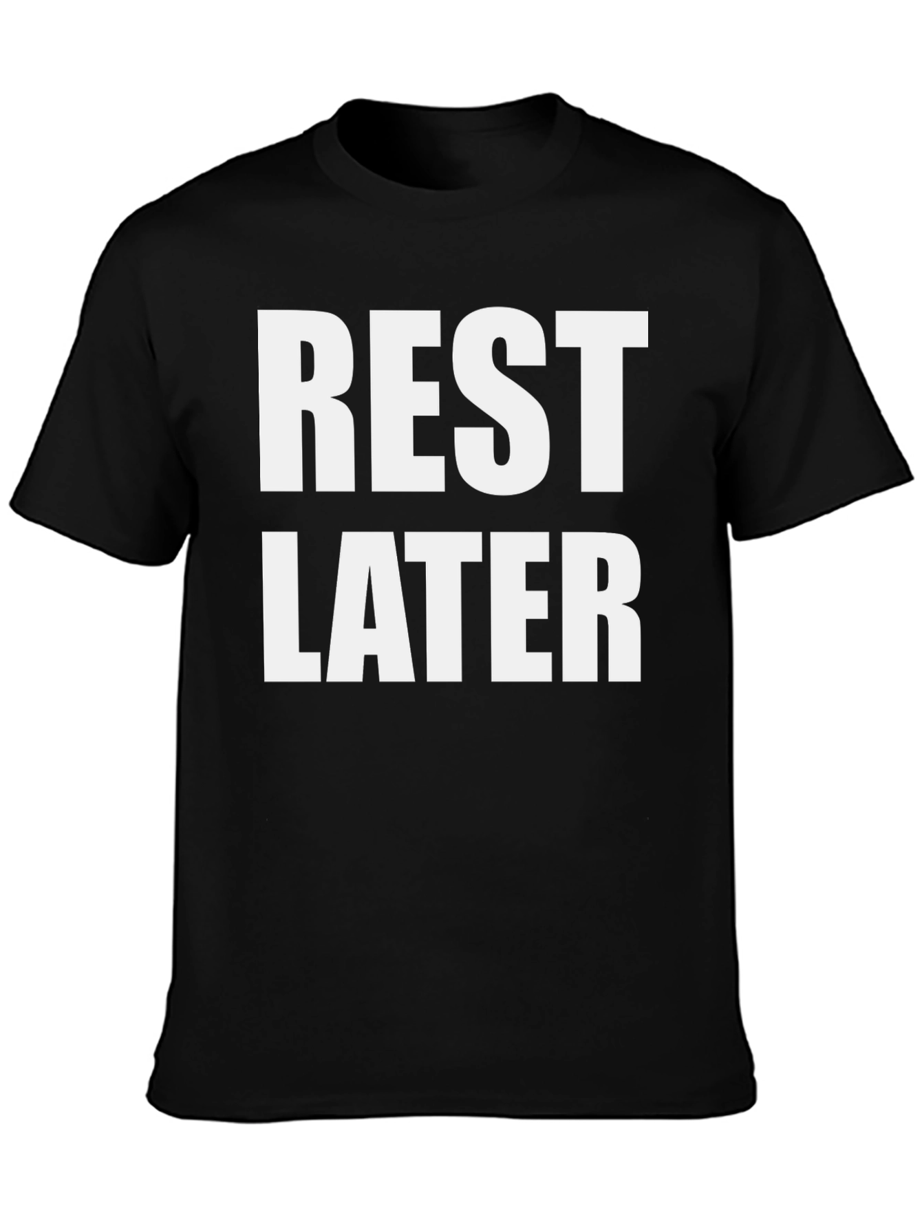 Black Rest Later Black Graphic Tee view 3