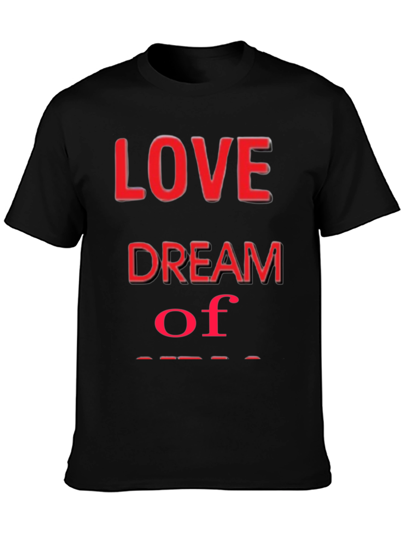 Black Love Dream T-Shirt - Stylish Graphic Tee view 3