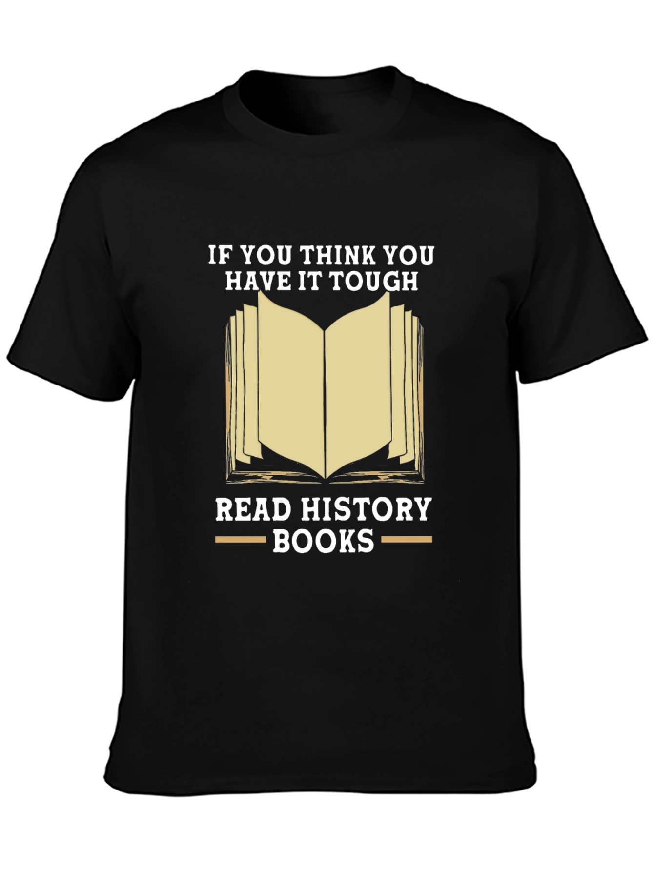 Black Read History Books T-Shirt - Funny Book Lover Tee view 3