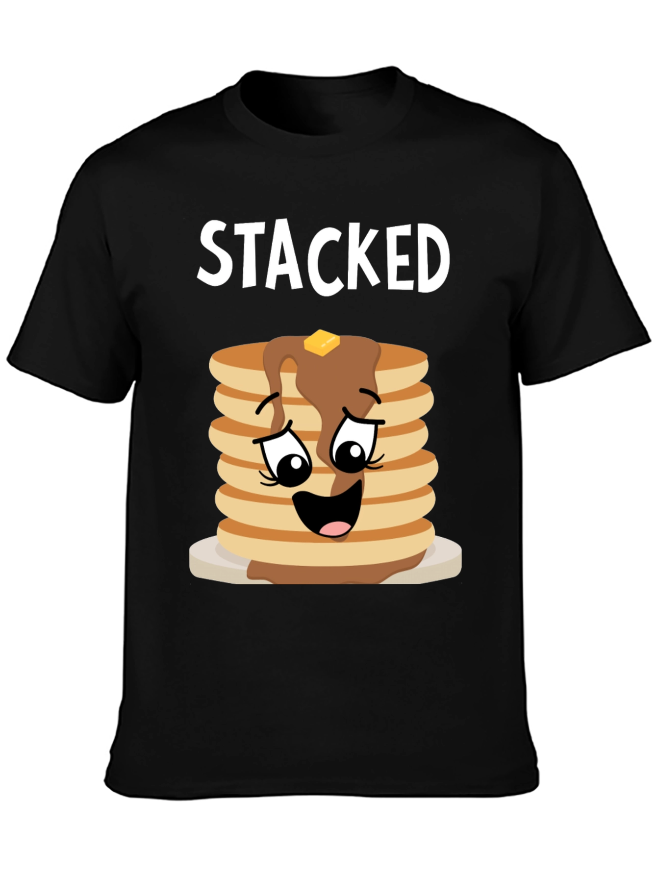 Stacked Pancakes Graphic Tee - Foodie T-Shirt - 3