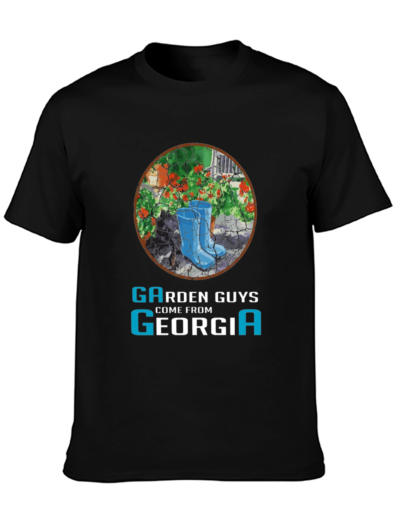 Black Garden Guys Georgia T-Shirt view 3