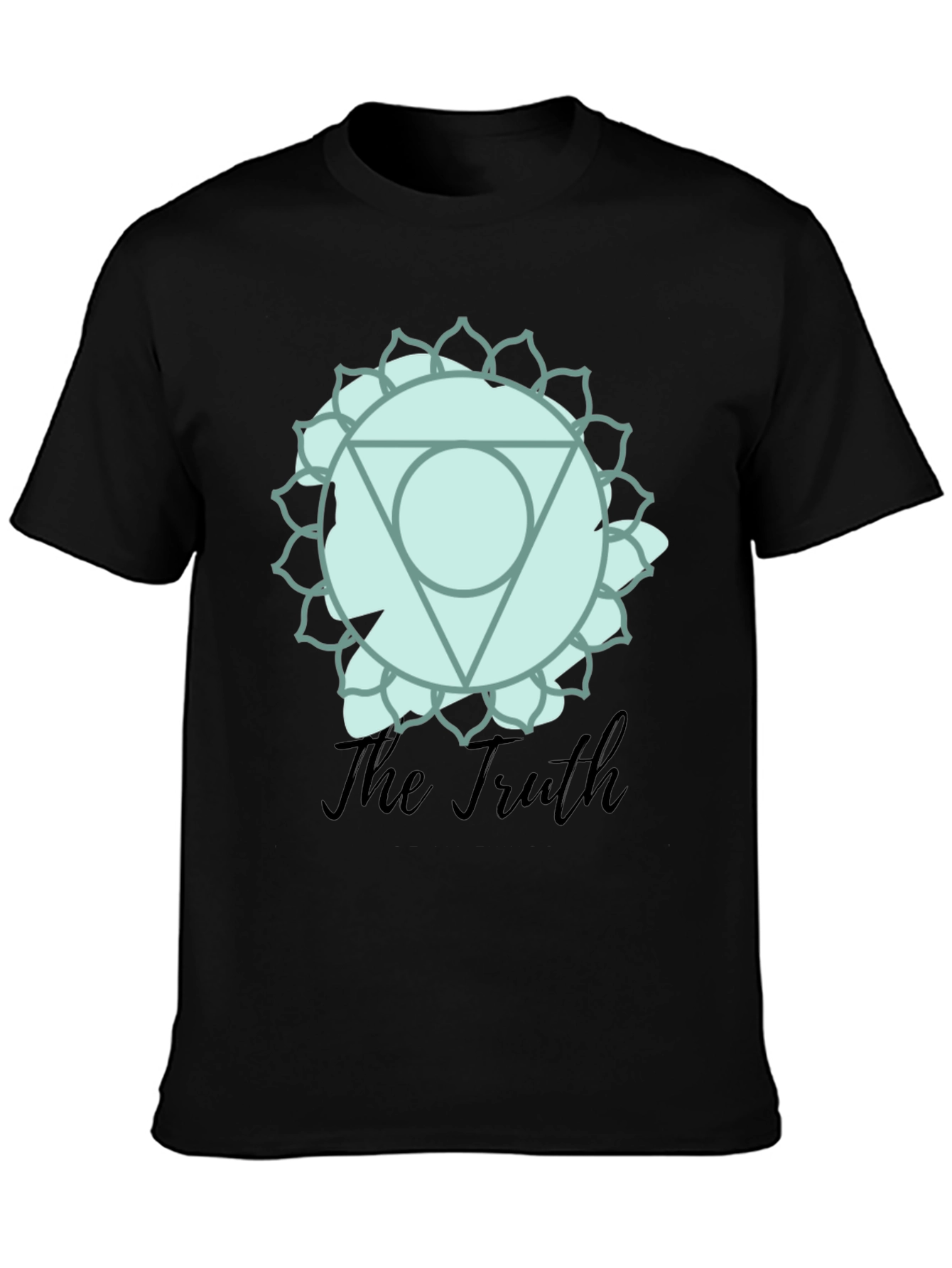 Black Truth Chakra Graphic T-Shirt - Mens Black Tee view 3
