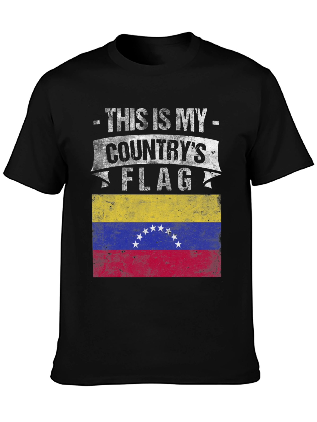 Black Venezuela Flag T-Shirt - Country Pride Tee view 3