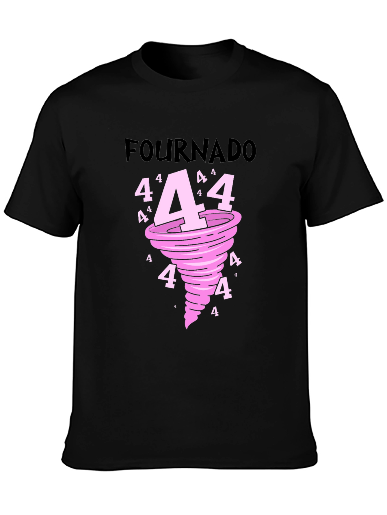 Black Fournado Black Graphic Tee view 3