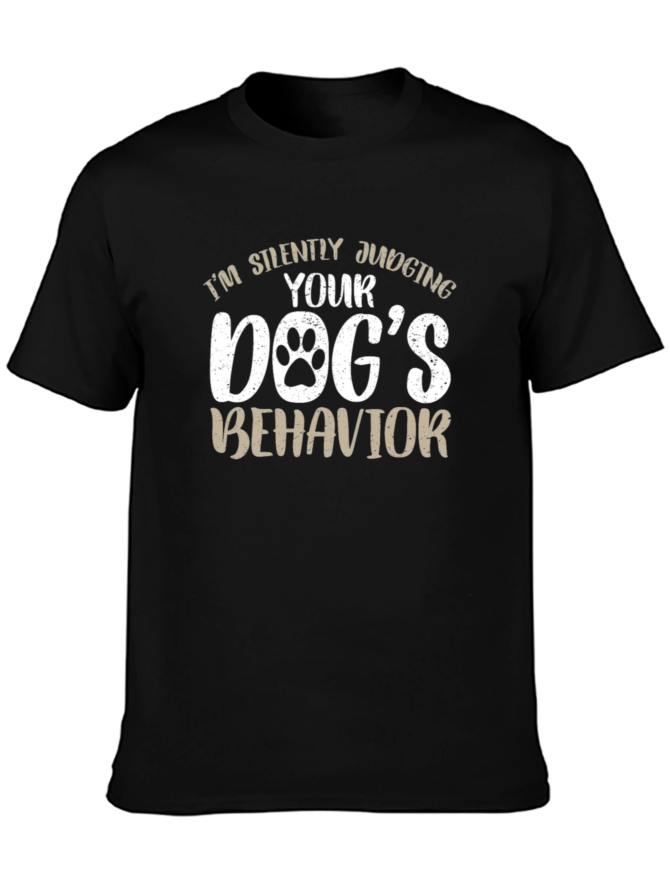 Black Dog Lover T-Shirt - Judging Your Dog's Behavior view 3