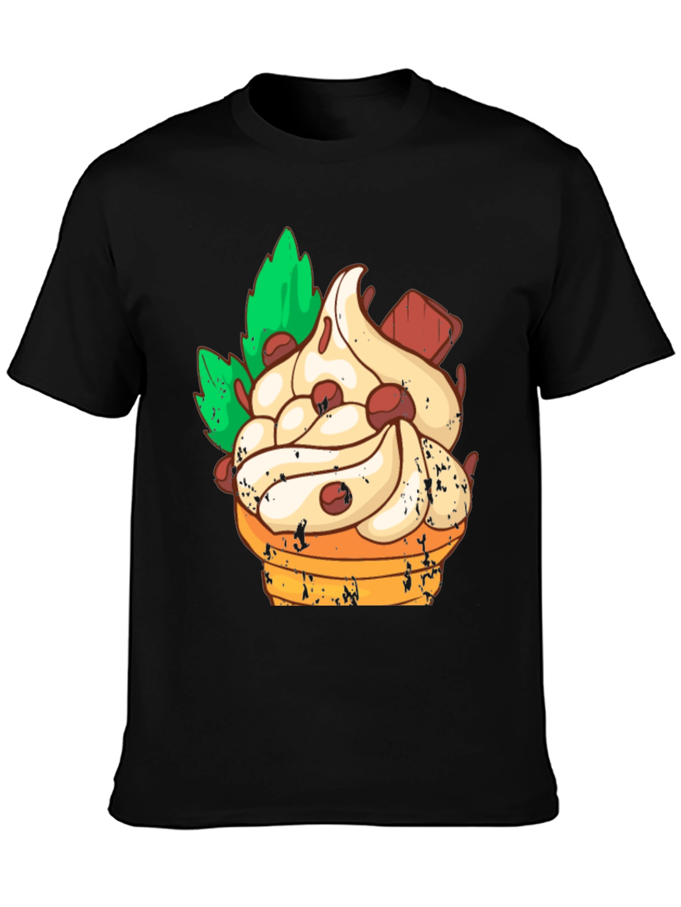 Black Dessert Graphic Tee - Sweet Treat Style! view 3