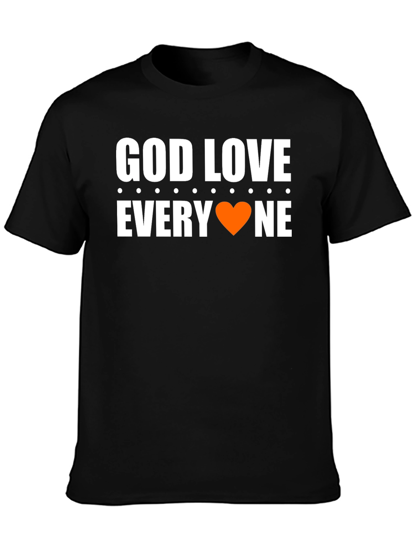 Black God Love Everyone T-Shirt - Graphic Tee view 3