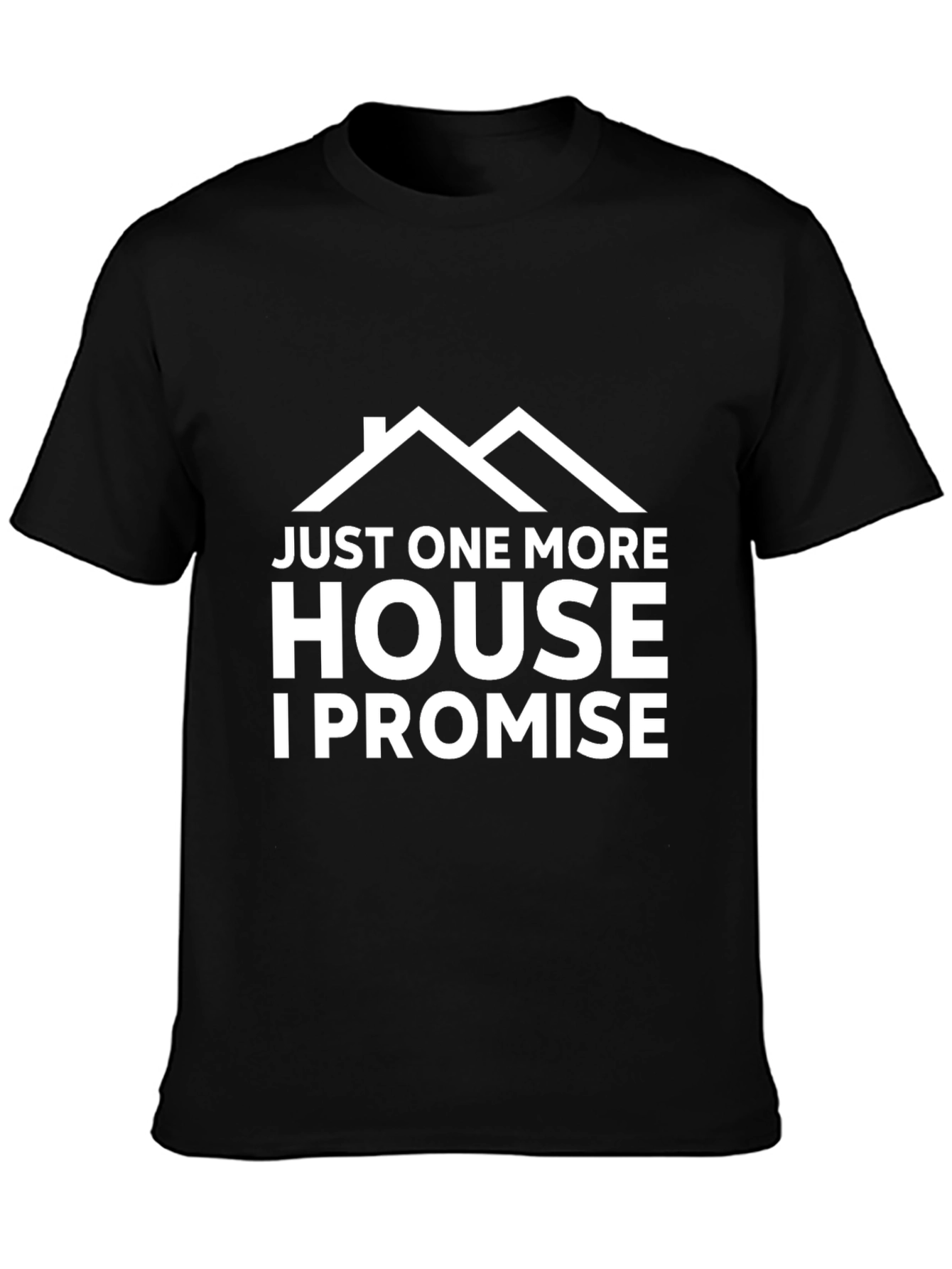 Black Just One More House T-Shirt - Black view 3