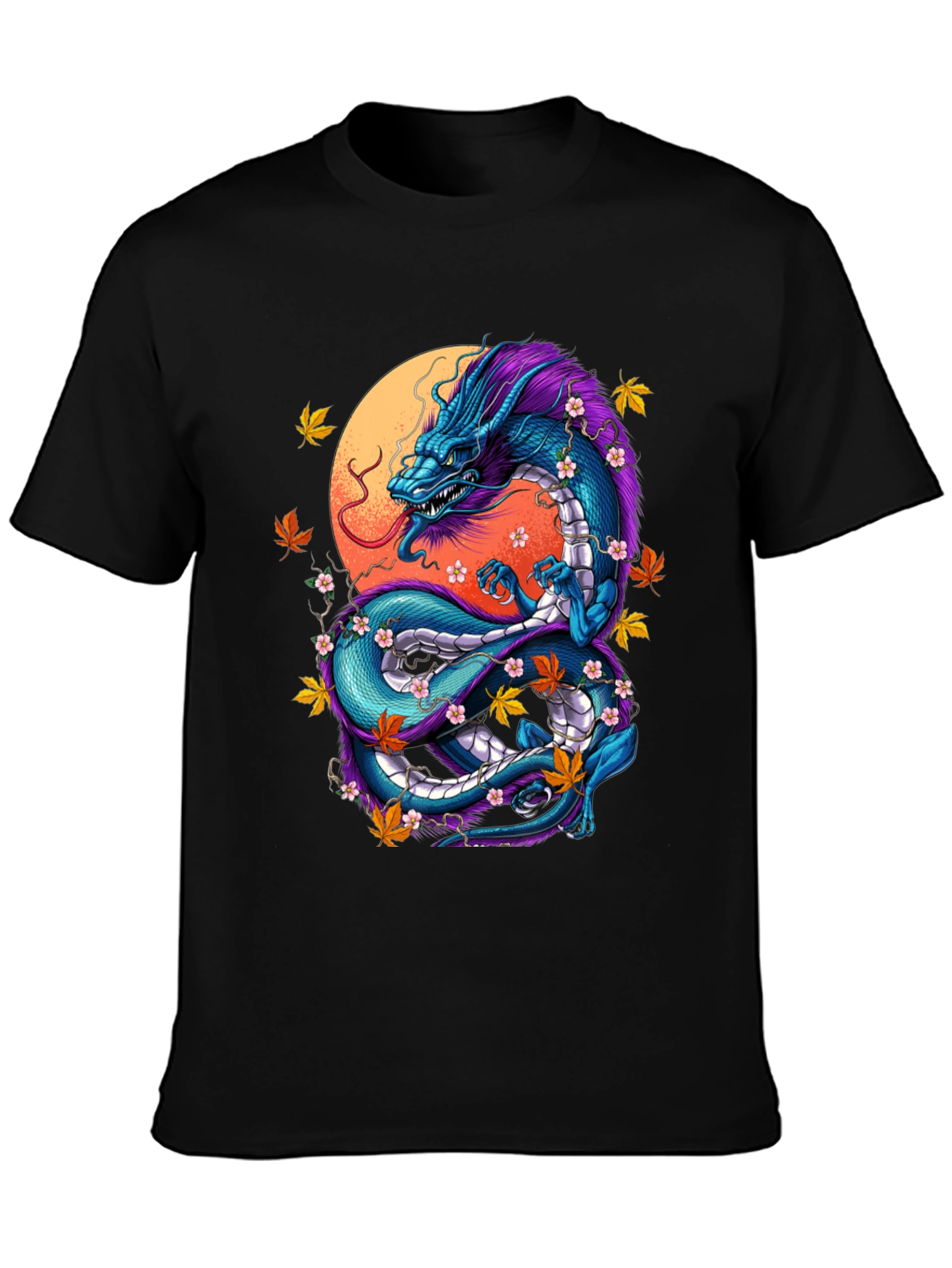 Black Dragon Graphic Tee - Mystical Design view 3