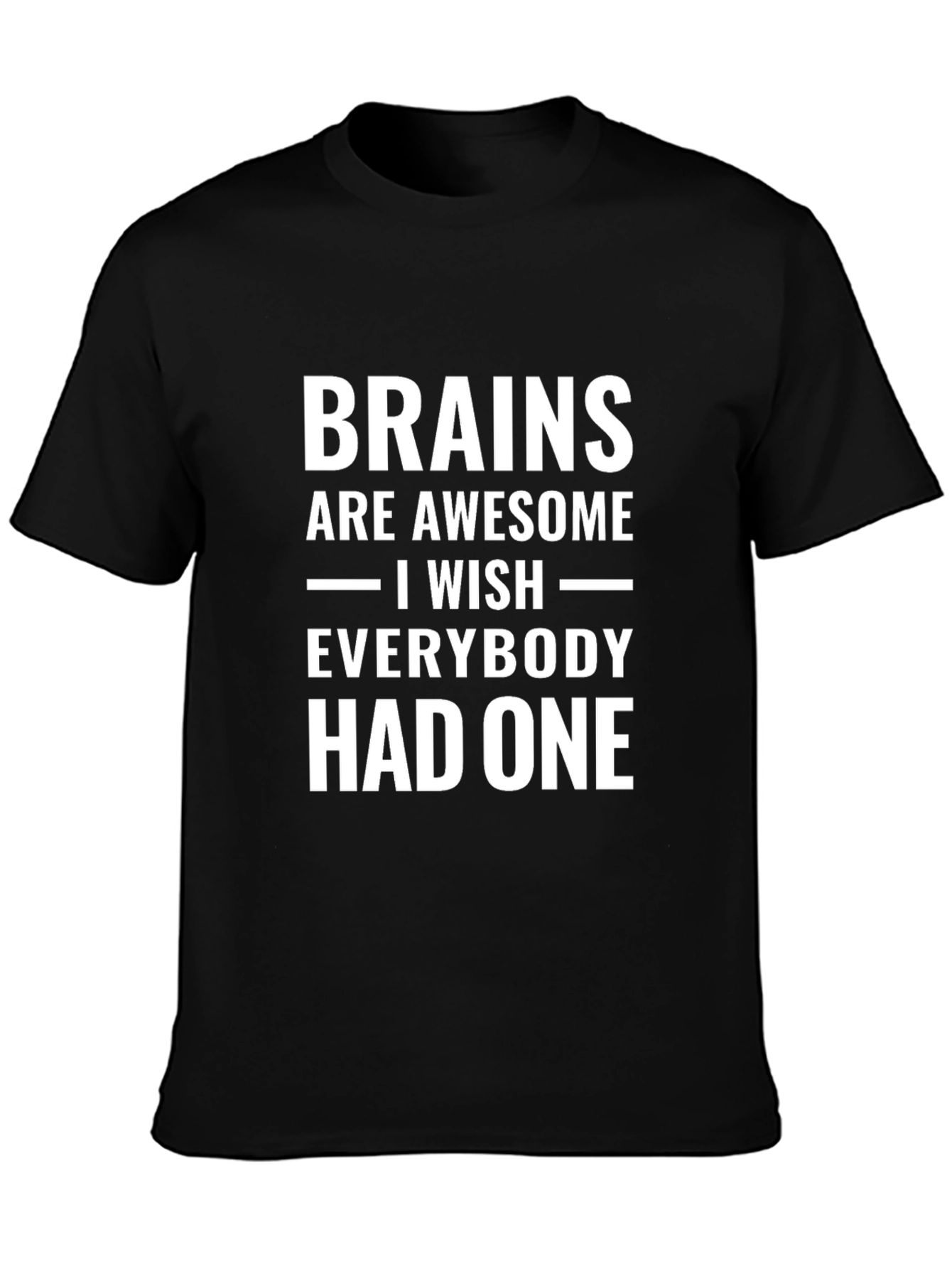 Black Brains Are Awesome Graphic Tee view 3
