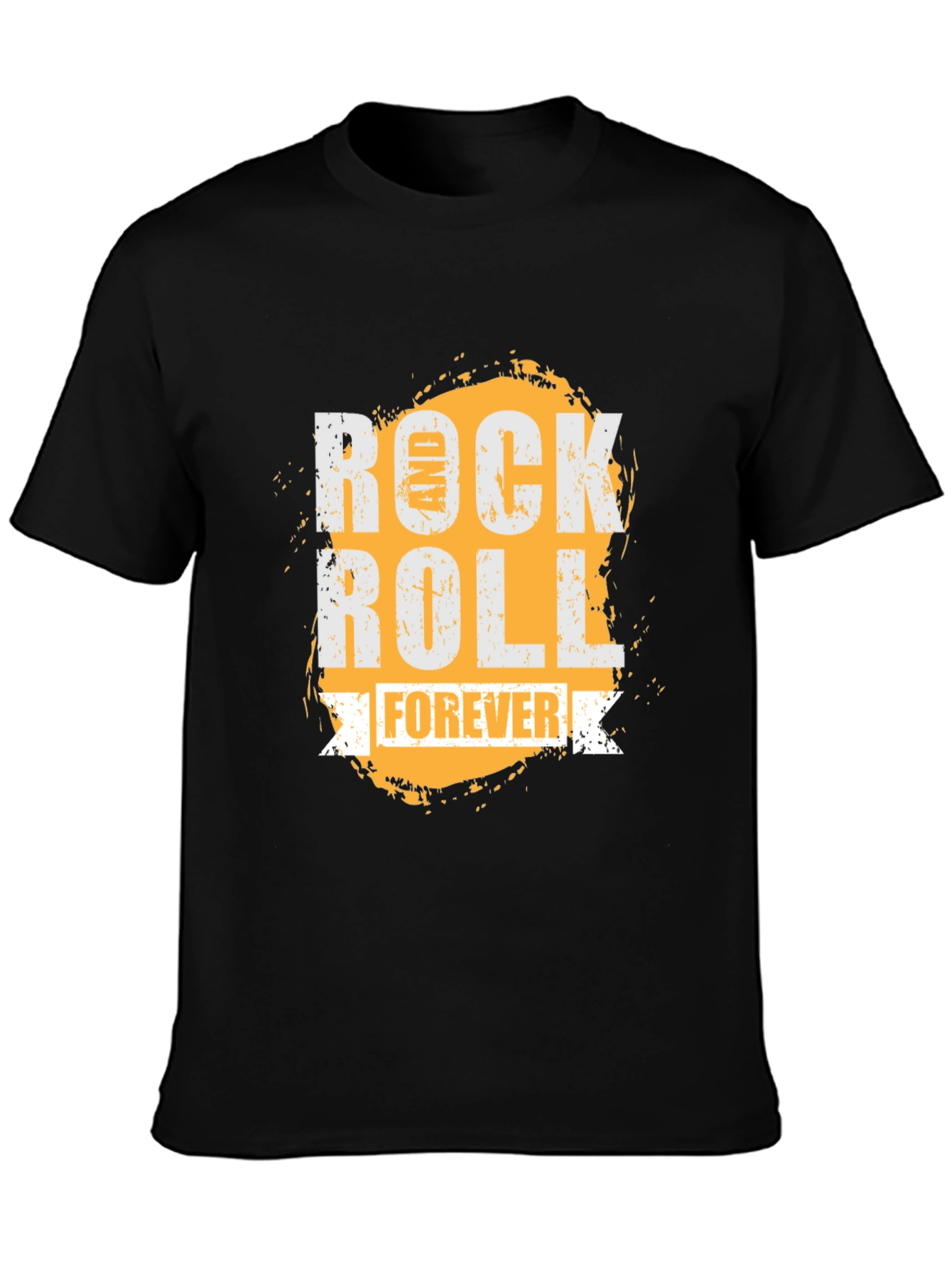 Black Rock and Roll Forever Graphic T-Shirt view 3
