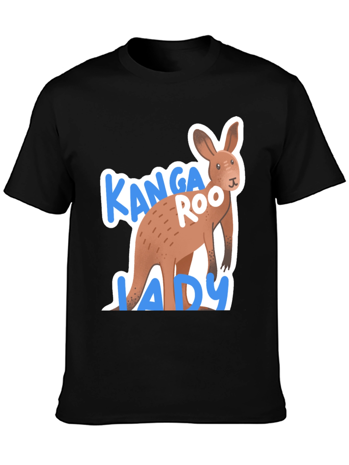 Black Kanga Roo Lady T-Shirt view 3