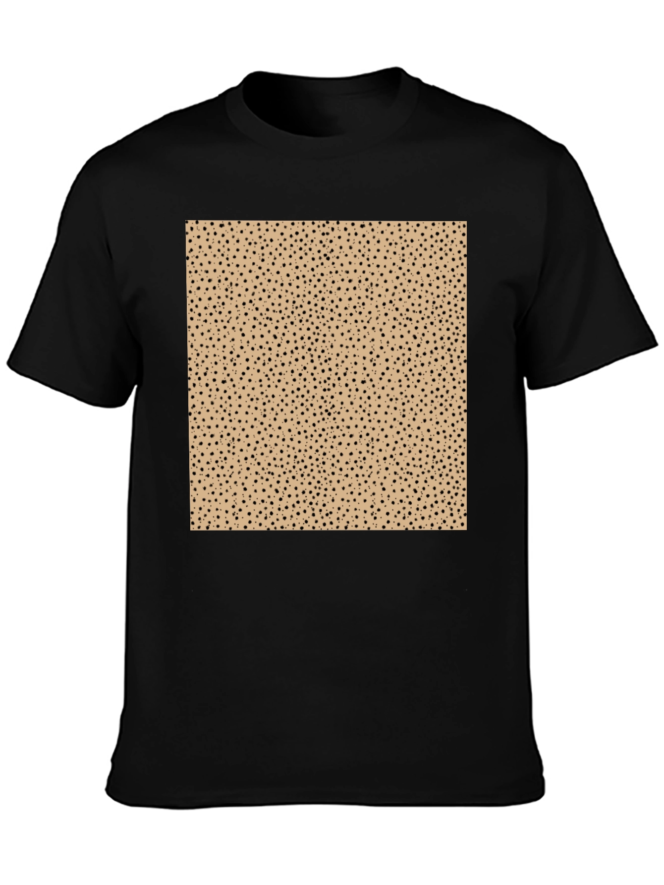Black Unique Pattern Tee - Stylish & Comfortable Black T-Shirt view 3