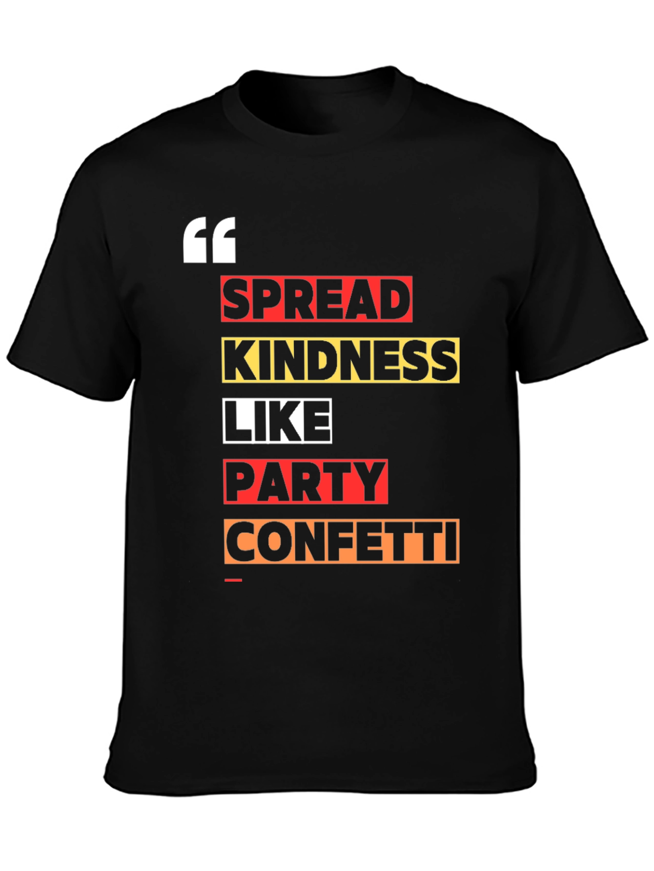 Black Spread Kindness Graphic Tee - Trendy Slogan Shirt view 3