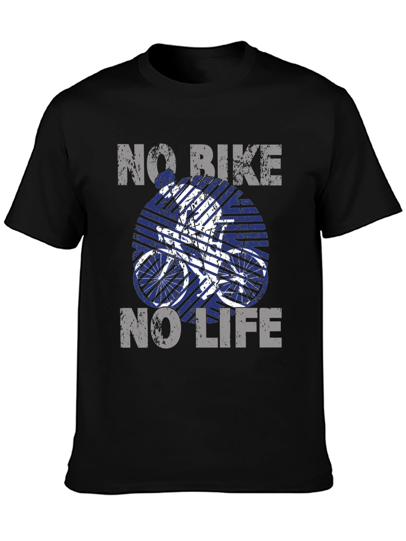 Black No Bike, No Life - Graphic Tee view 3