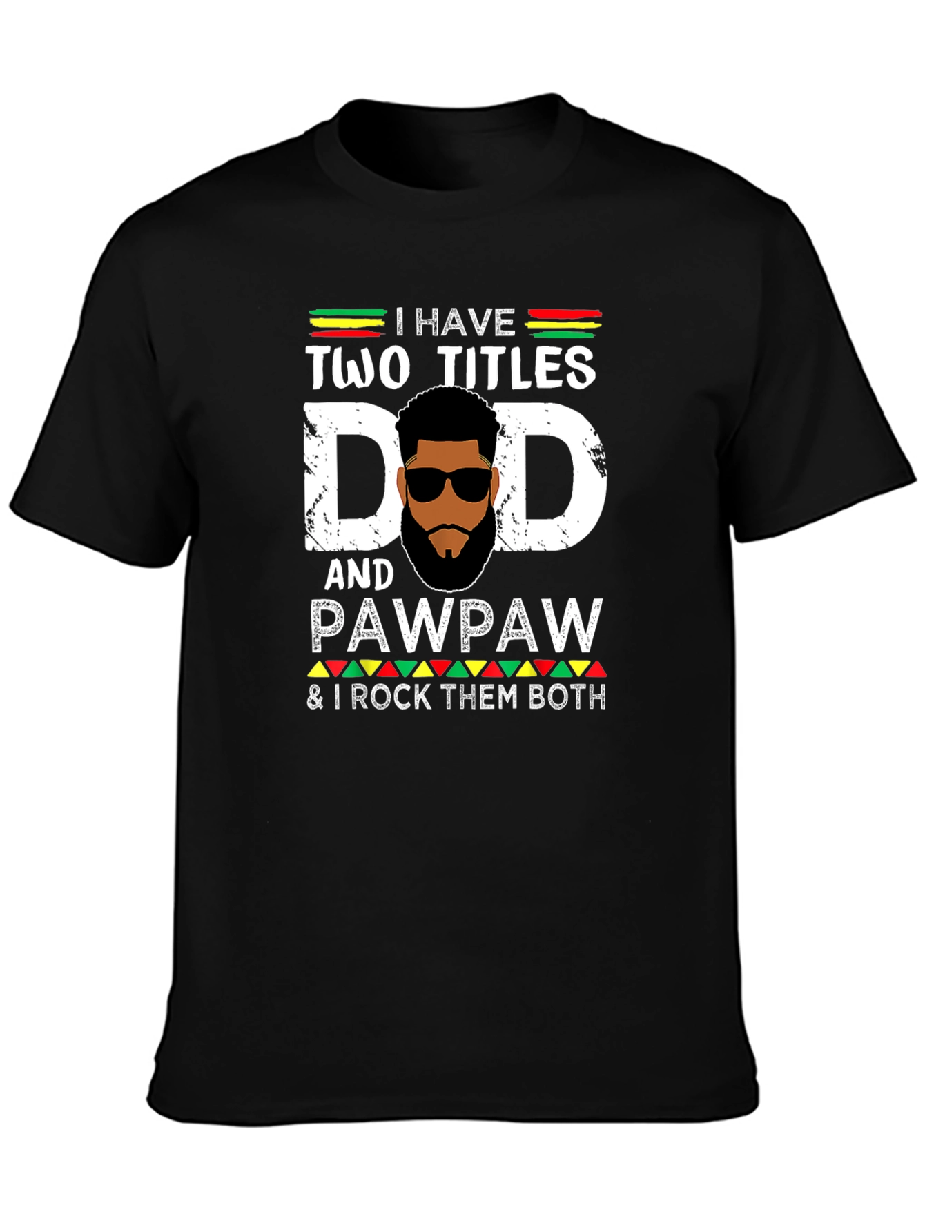 Black Dad and Pawpaw Graphic T-Shirt view 3