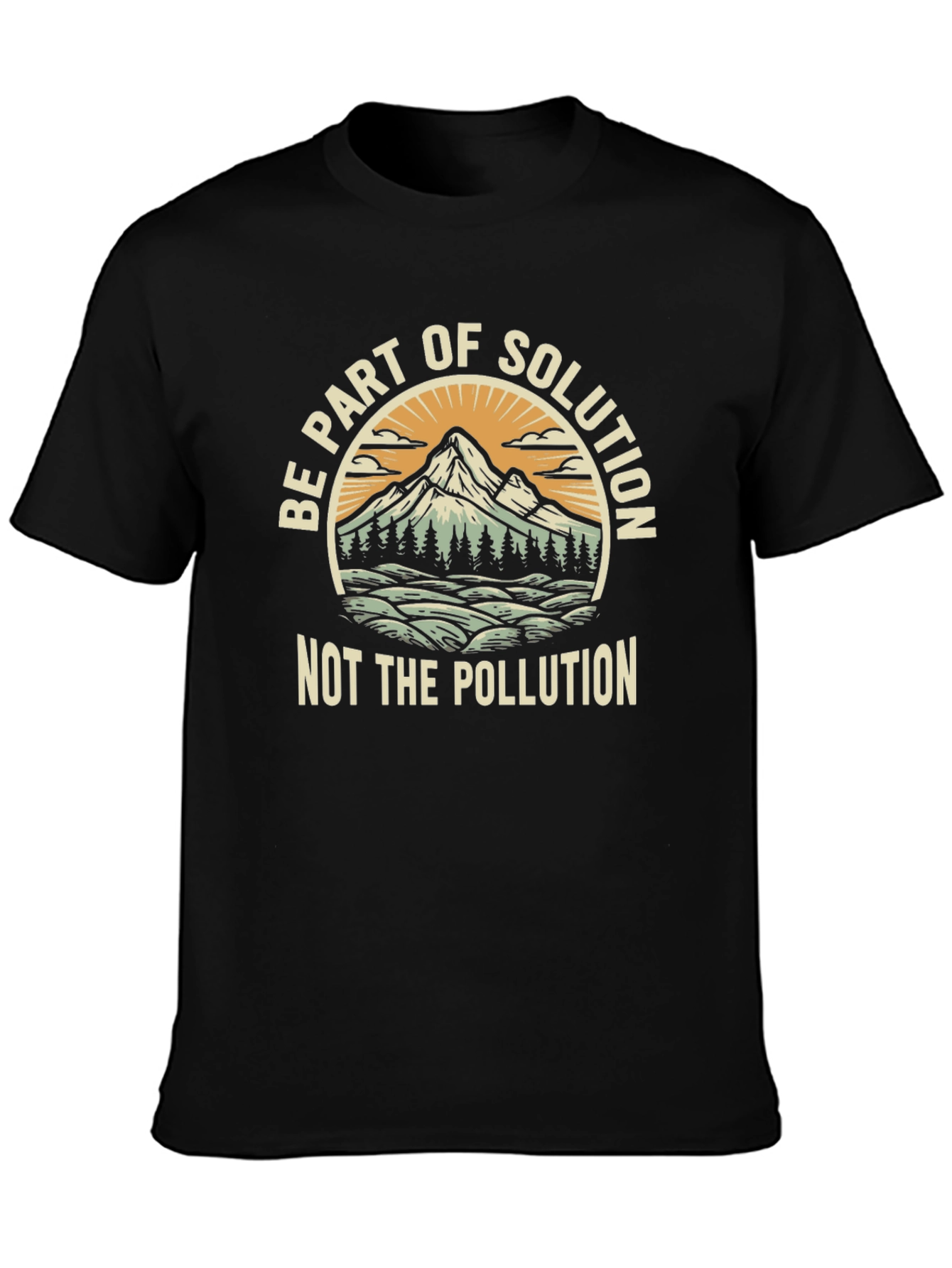 Eco-Friendly "Be Part of Solution" Graphic Tee - 3