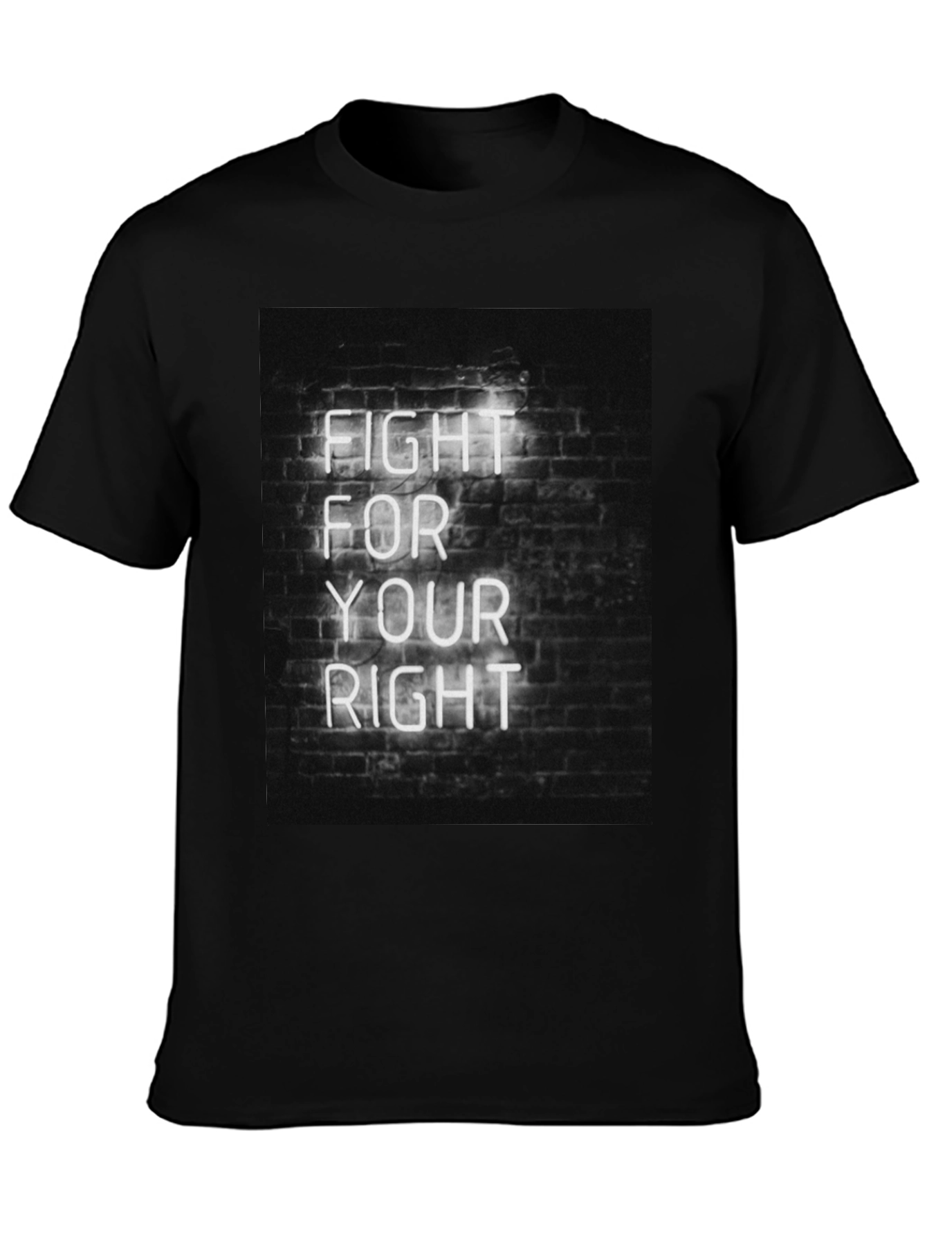 Black Fight For Your Right Tee view 3